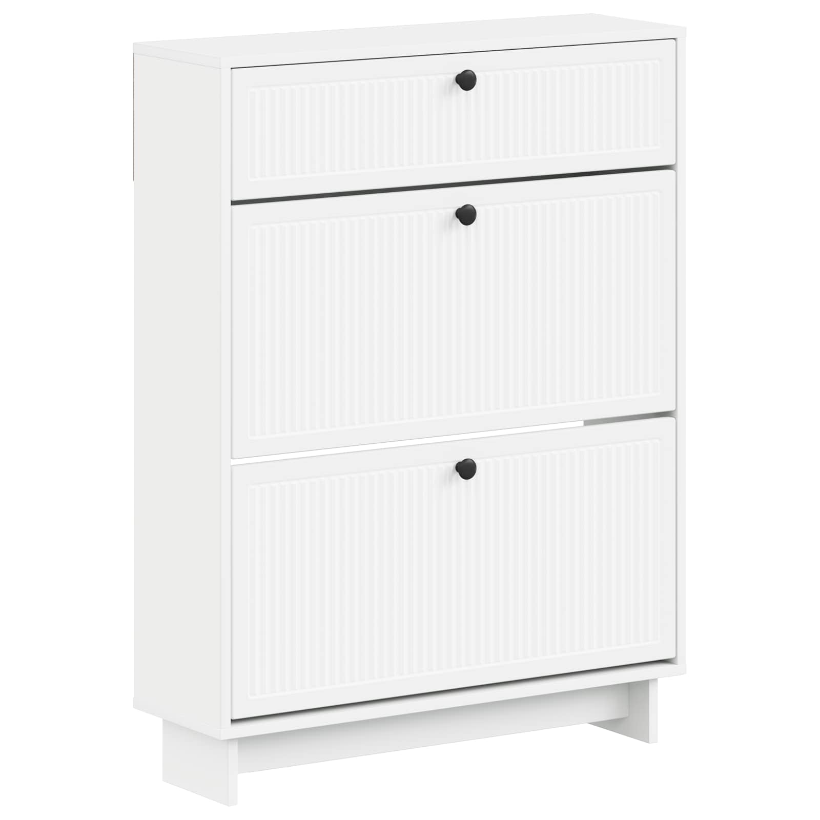 Batu skrynia EDE 78 x 24 x 103 cm Apdirbta mediena Balta