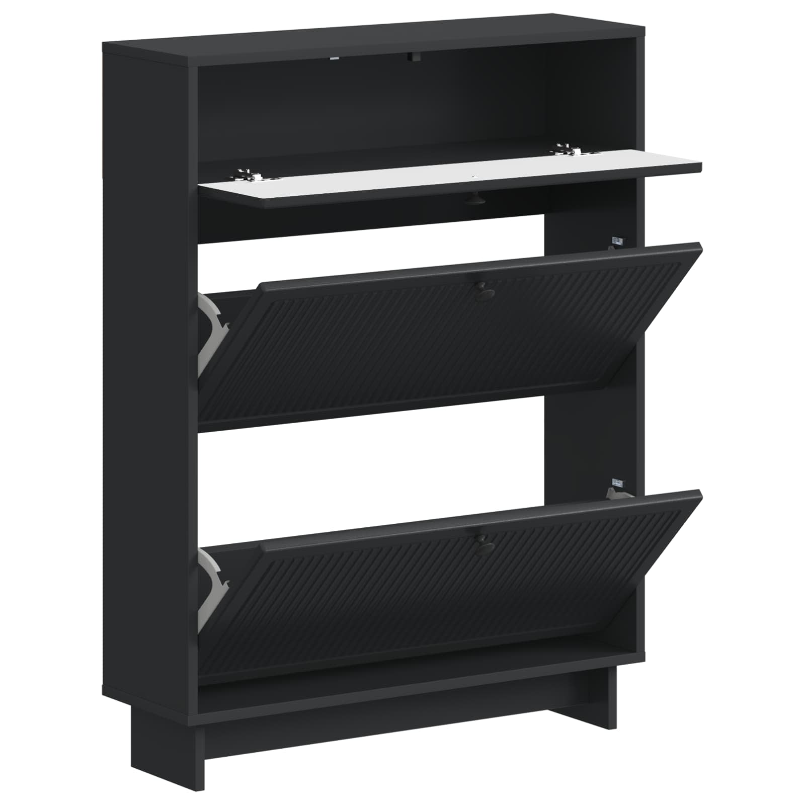 Batu skrynia EDE 78 x 24 x 103 cm Apdirbta mediena Juoda