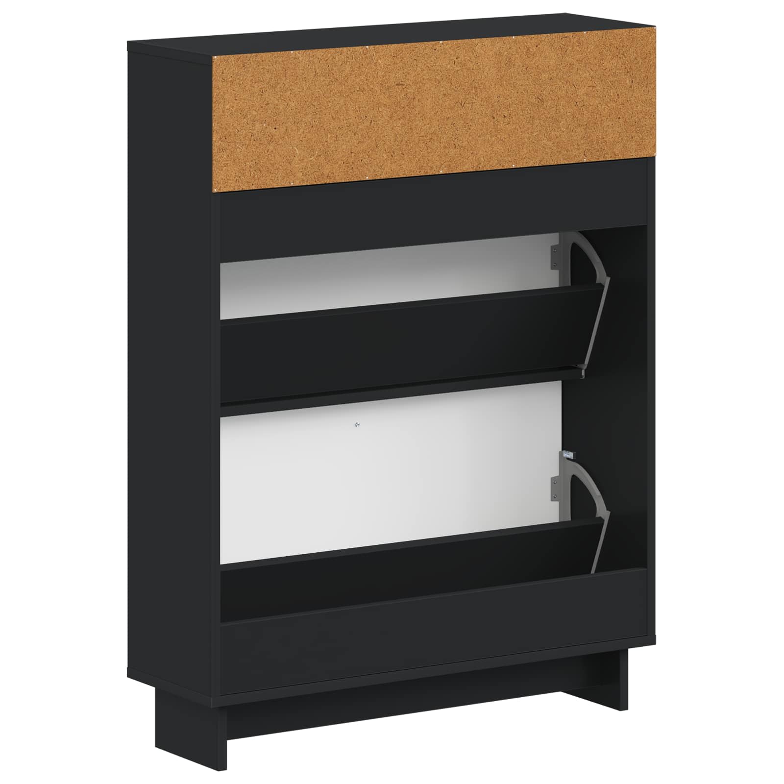 Batu skrynia EDE 78 x 24 x 103 cm Apdirbta mediena Juoda