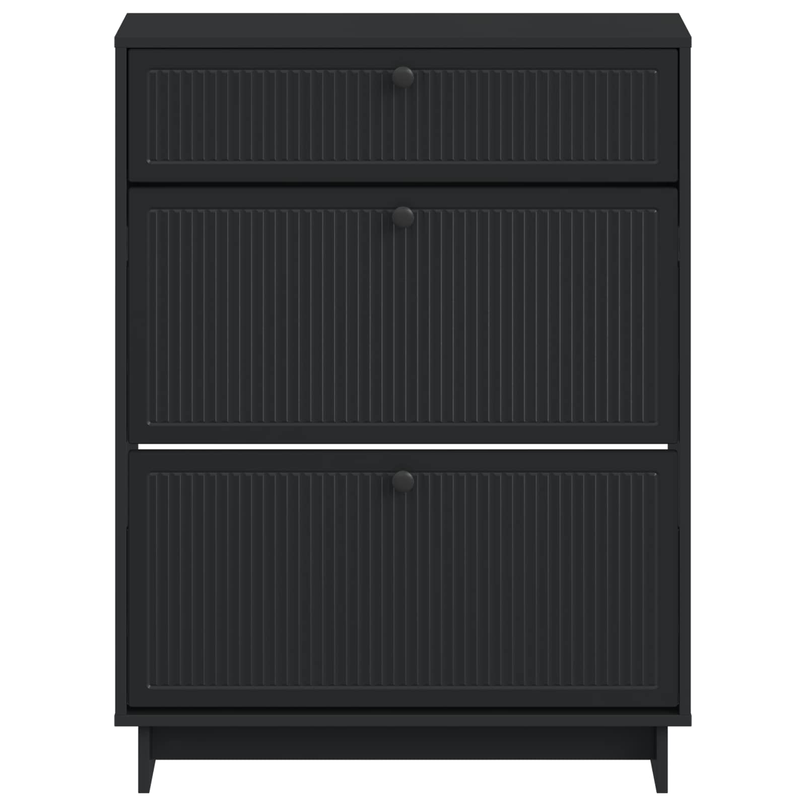 Batu skrynia EDE 78 x 24 x 103 cm Apdirbta mediena Juoda