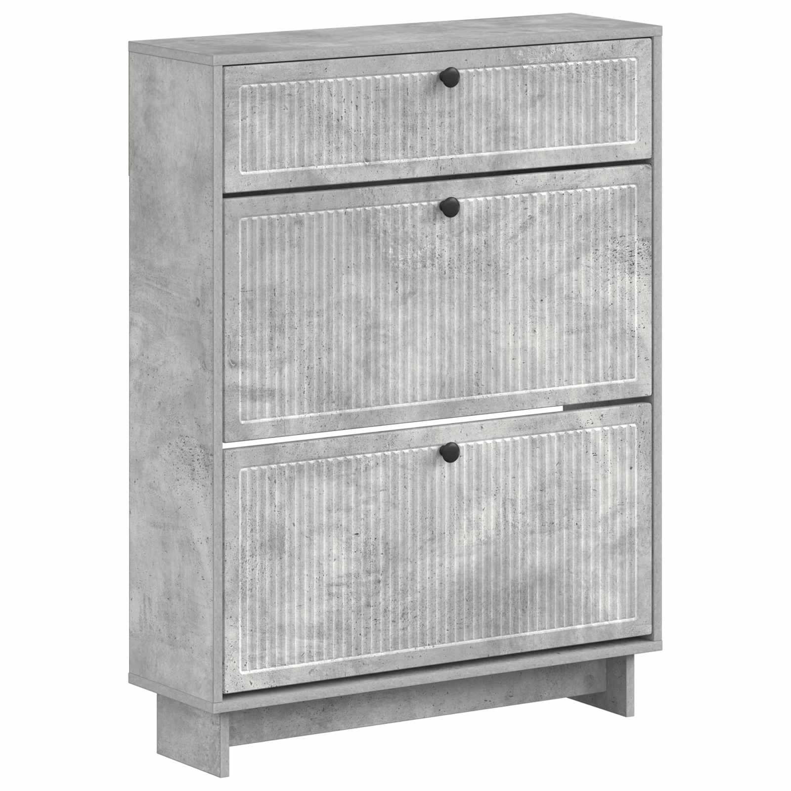 Batu skrynia EDE 78 x 24 x 103 cm Apdirbta mediena Betono pilka