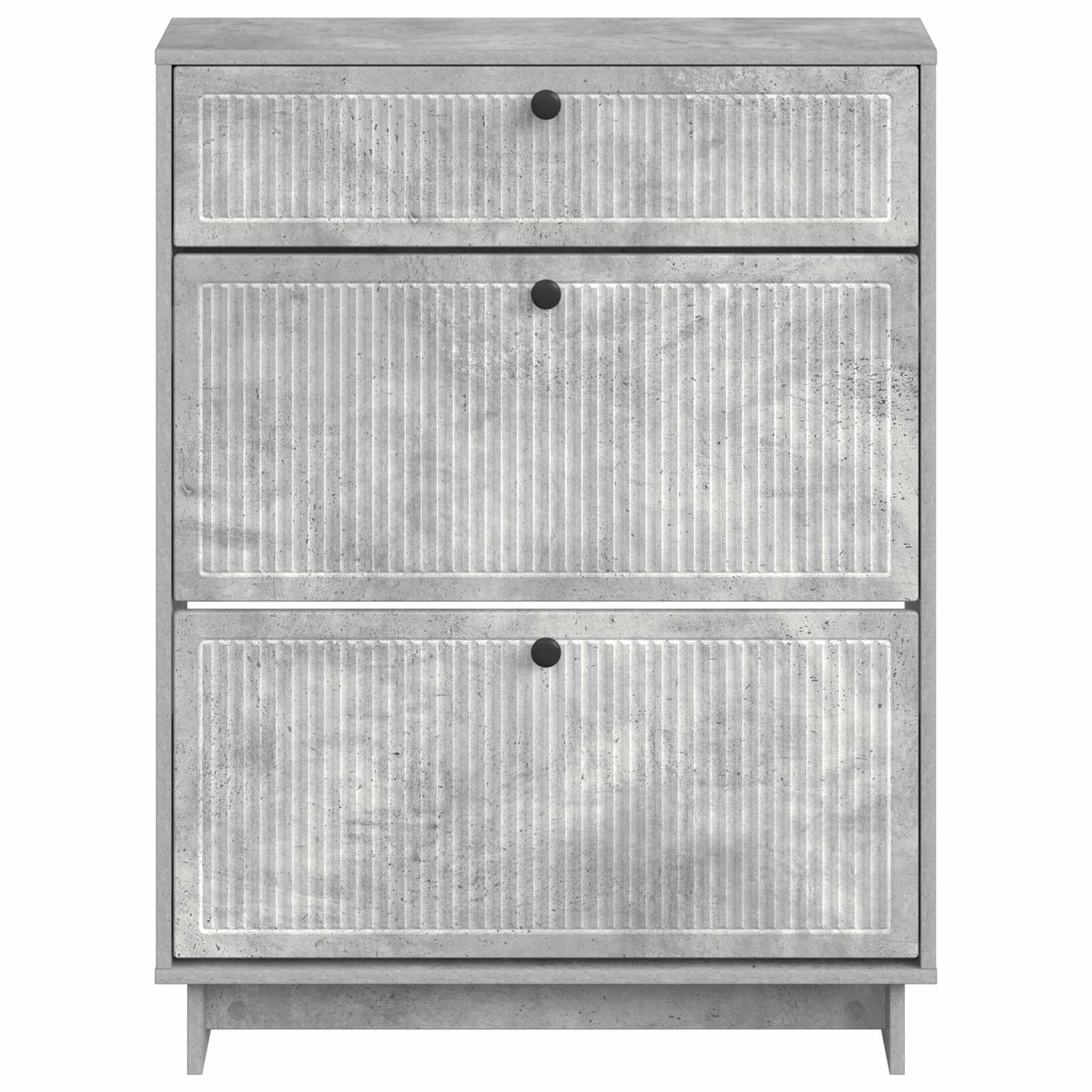 Batu skrynia EDE 78 x 24 x 103 cm Apdirbta mediena Betono pilka