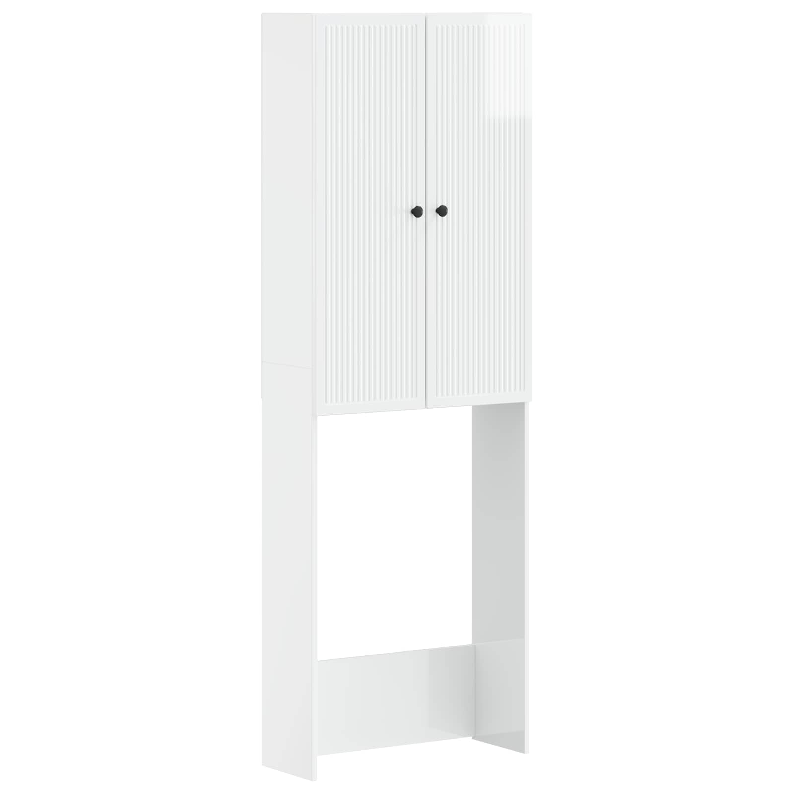 Tualeto spintelė EDE Itin blizgi balta 66 x 25,5 x 190 cm