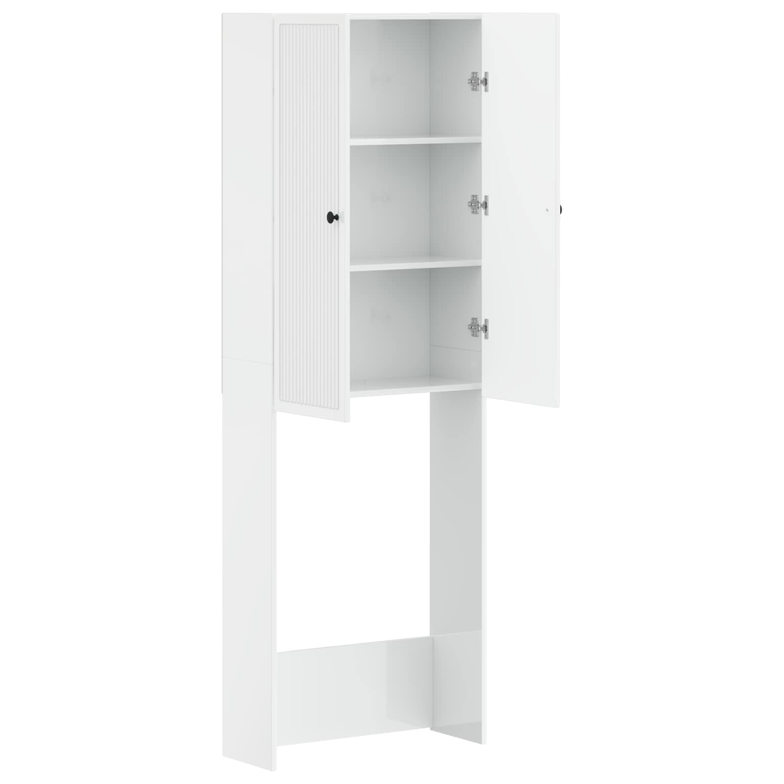 Tualeto spintelė EDE Itin blizgi balta 66 x 25,5 x 190 cm