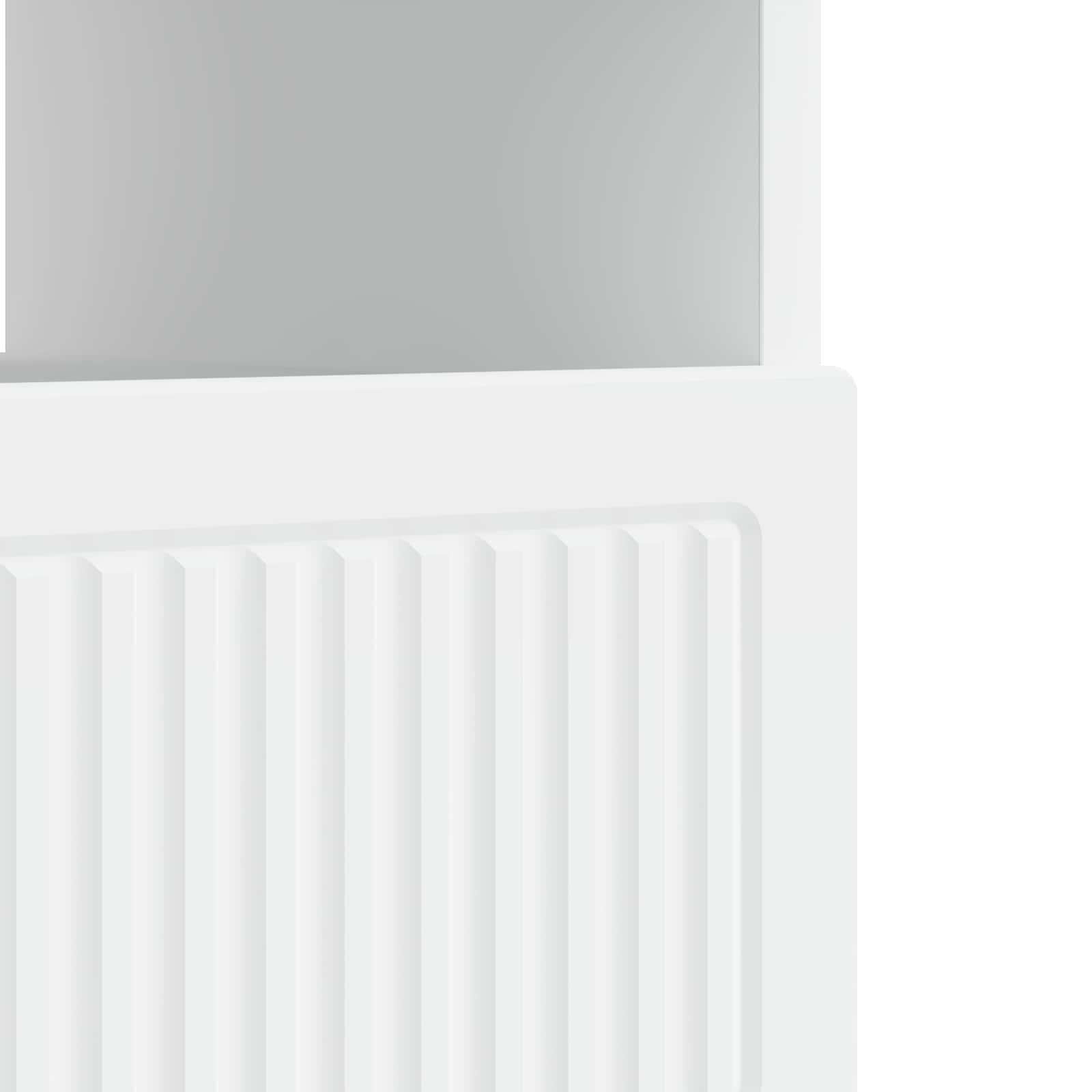 LED televizoriaus spintelė Balta Apdirbta mediena