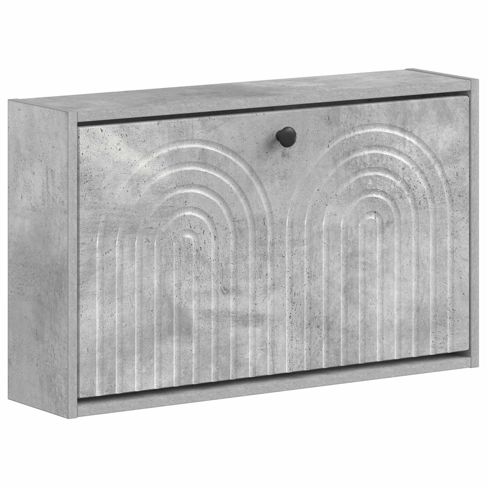 Sieninis batų kabinetas ALKMAAR 71 x 17 x 43 cm Betono pilka