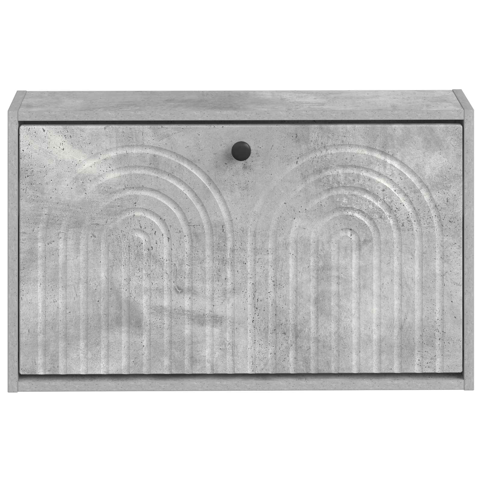 Sieninis batų kabinetas ALKMAAR 71 x 17 x 43 cm Betono pilka