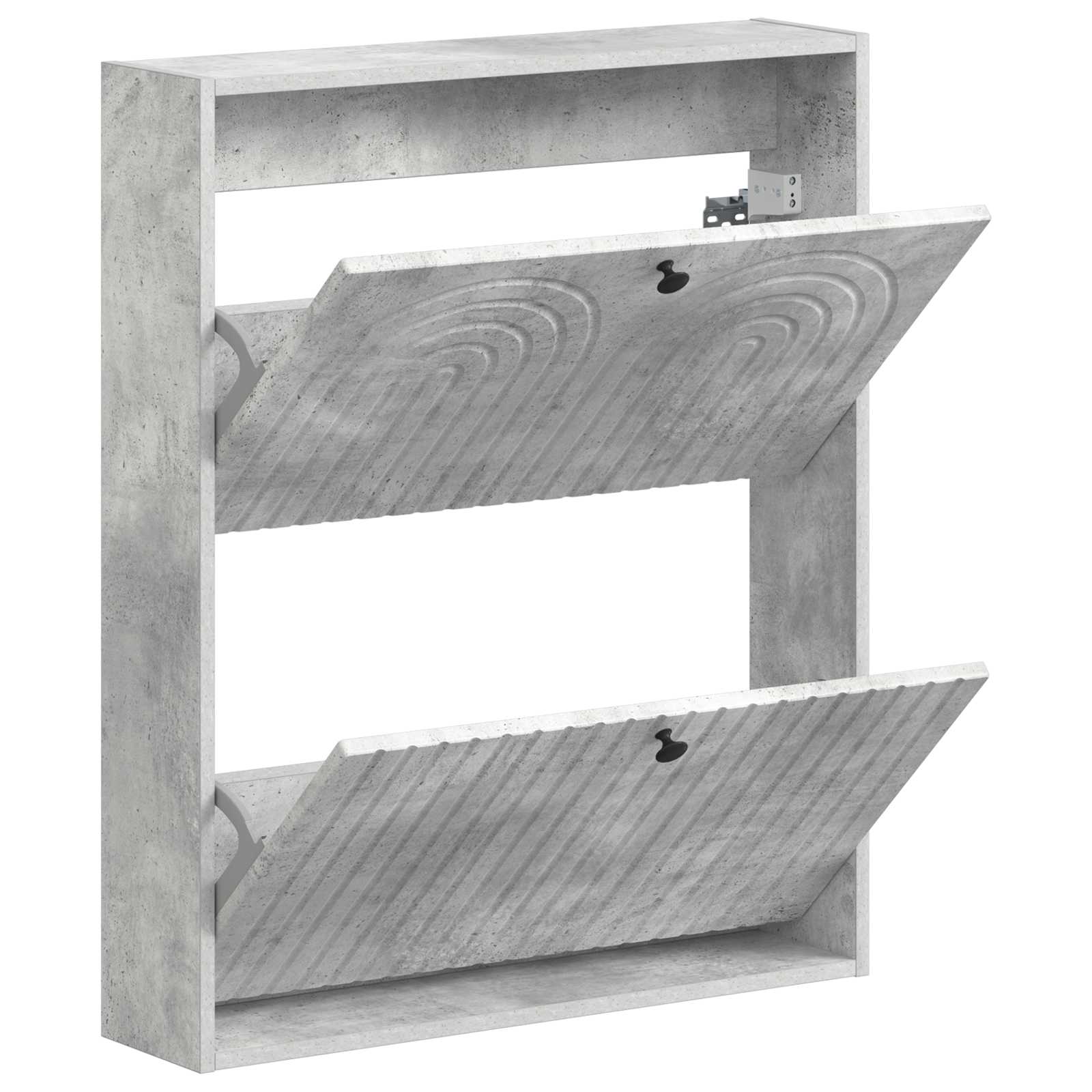 Sieninis batų kabinetas ALKMAAR 71 x 17 x 86 cm Betono pilka