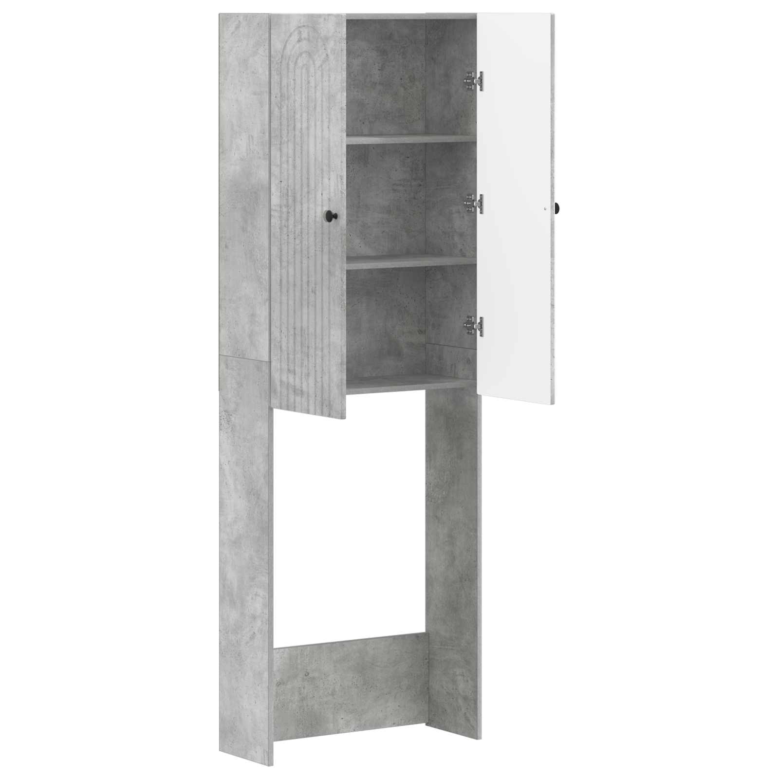 Tualeto spintelė ALKMAAR Betono pilka 66 x 25,5 x 190 cm