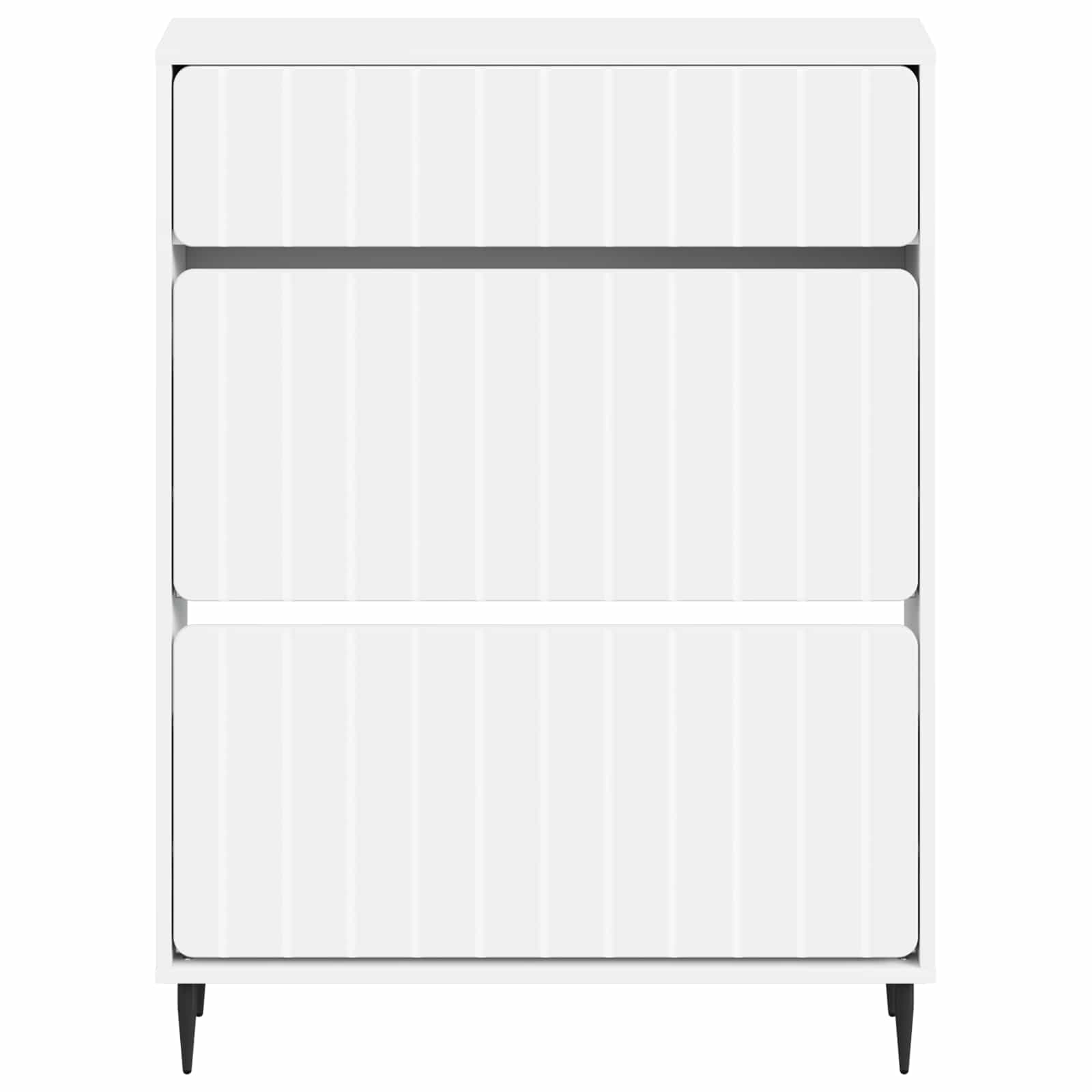 Batu skrynia ZWOLLE 78 x 24 x 103 cm Apdirbta mediena Balta