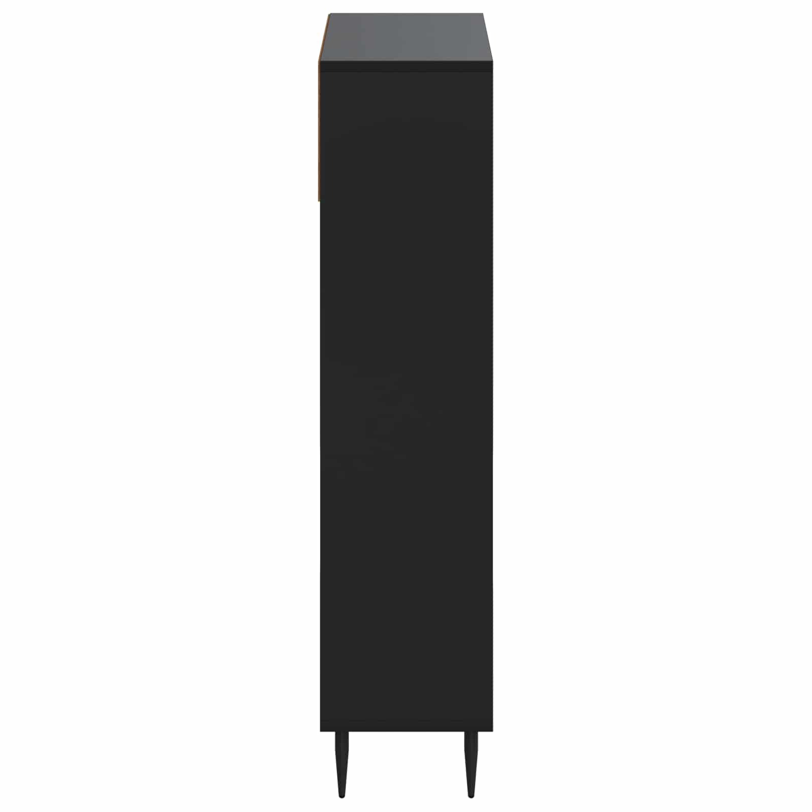 Batu skrynia ZWOLLE 78 x 24 x 103 cm Apdirbta mediena Juoda