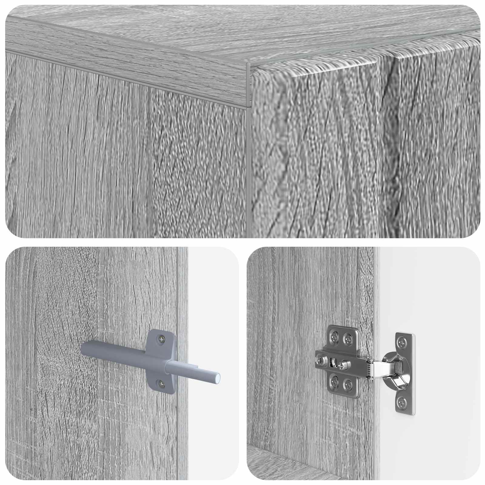 Televizoriaus spintelė Pilka Sonoma Apdirbta mediena