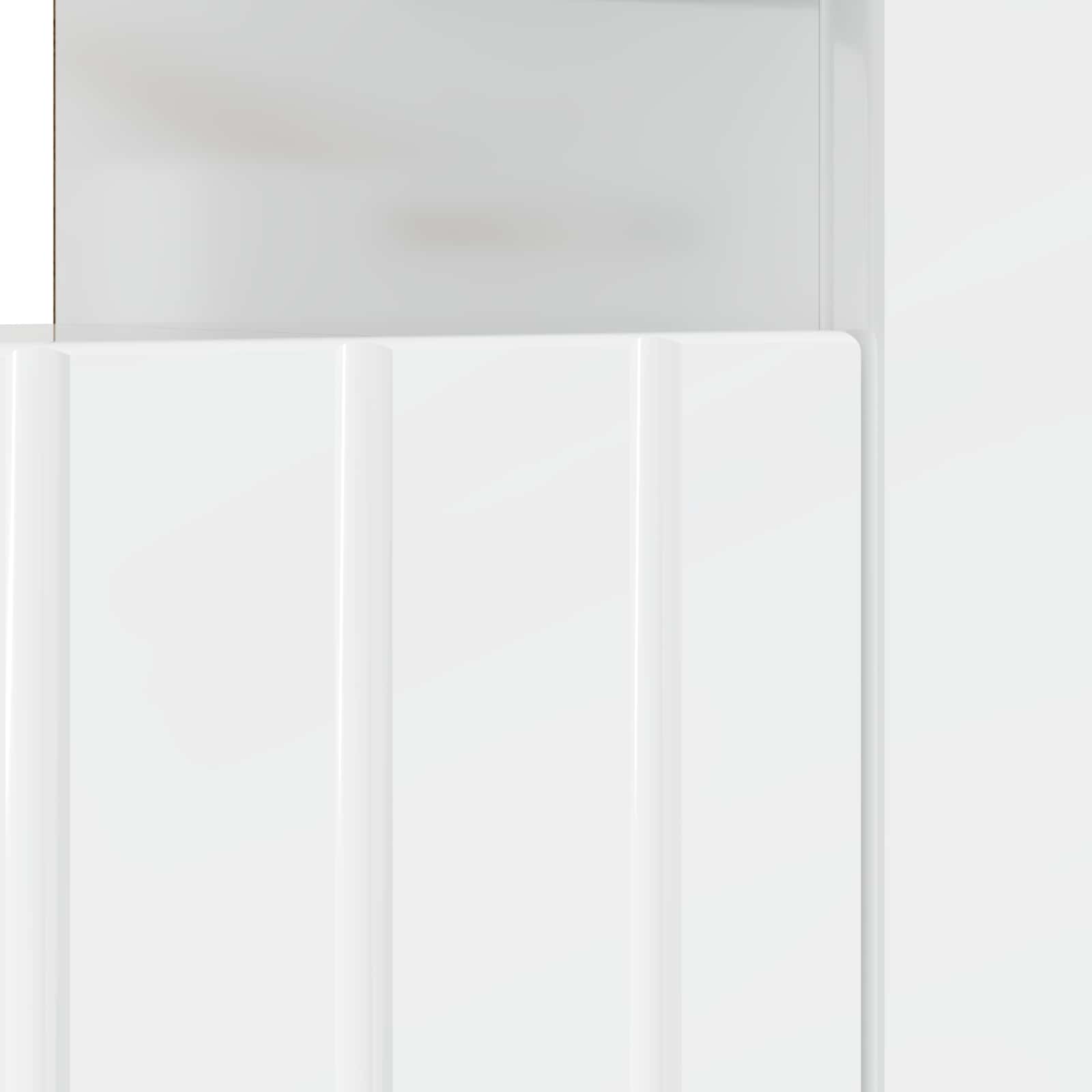 LED televizoriaus spintelė Itin blizgi balta Apdirbta mediena