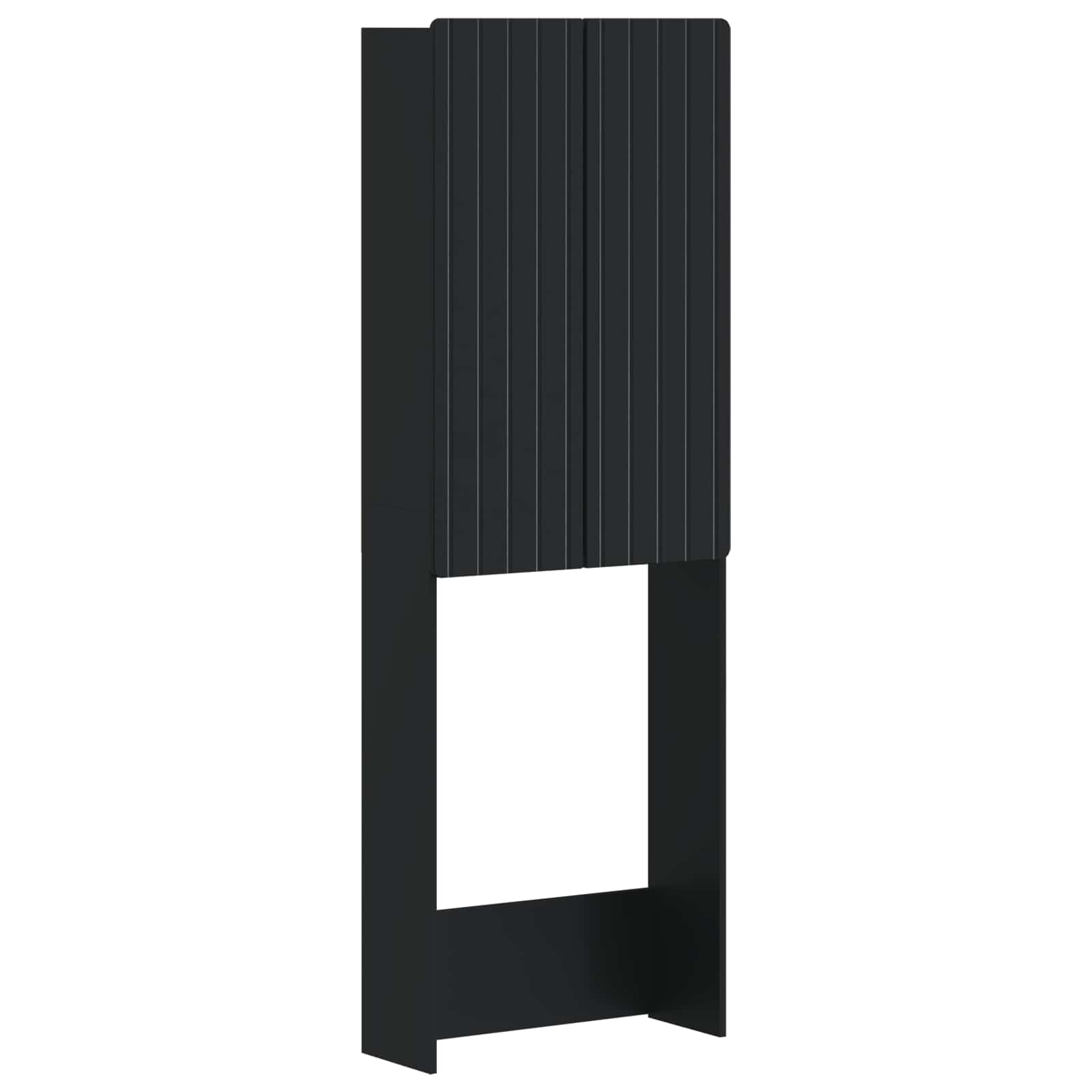 Tualeto spintelė ZWOLLE Juoda 66 x 25,5 x 190 cm