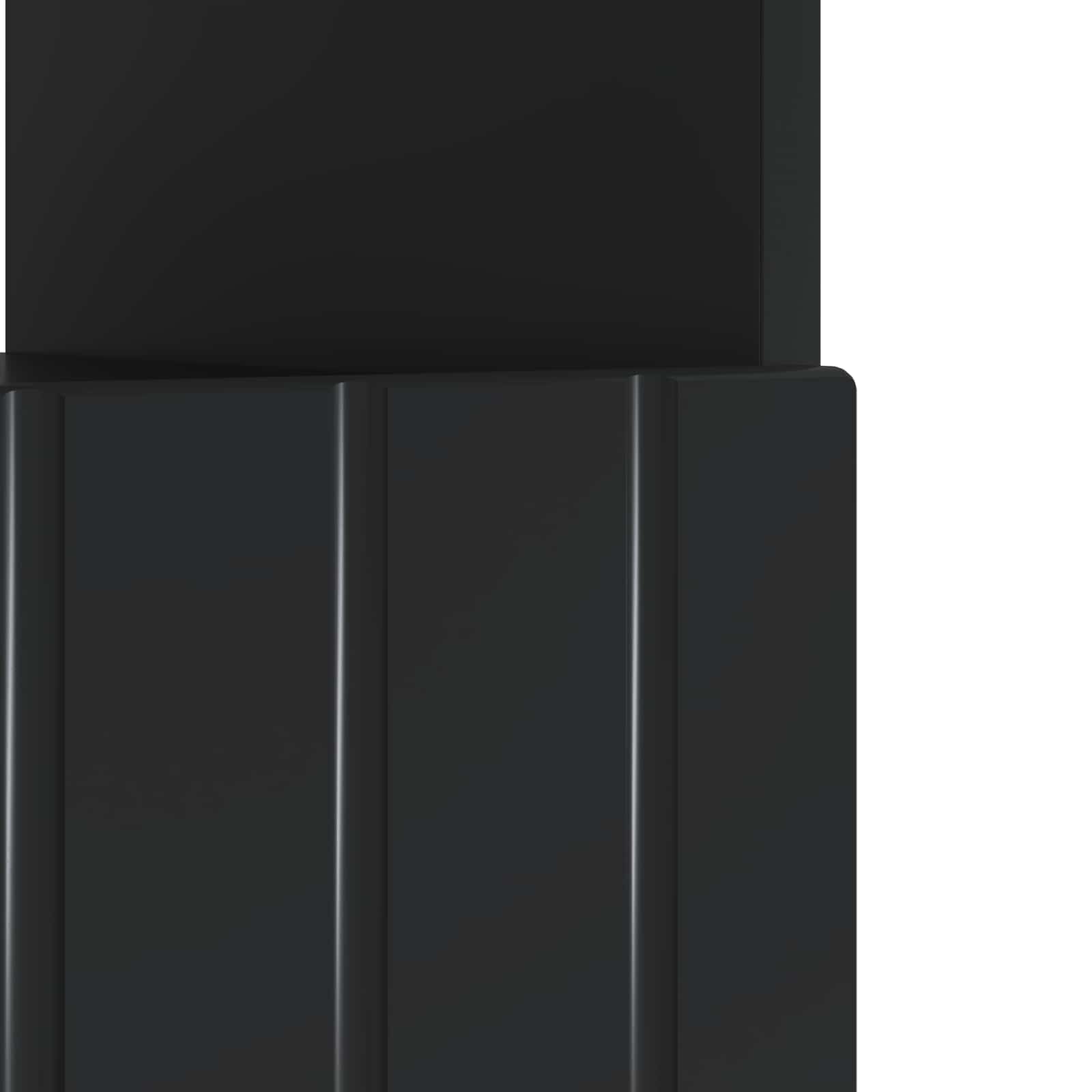 LED televizoriaus spintelė Juoda Apdirbta mediena