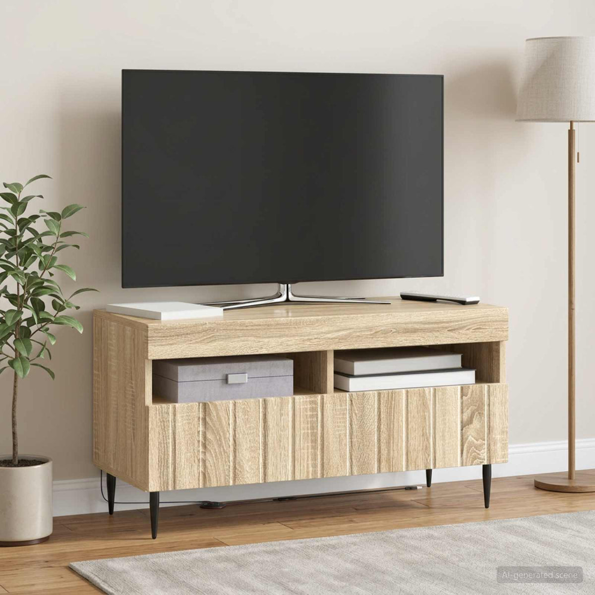 LED televizoriaus spintelė ZWOLLE Sonoma ąžuolas