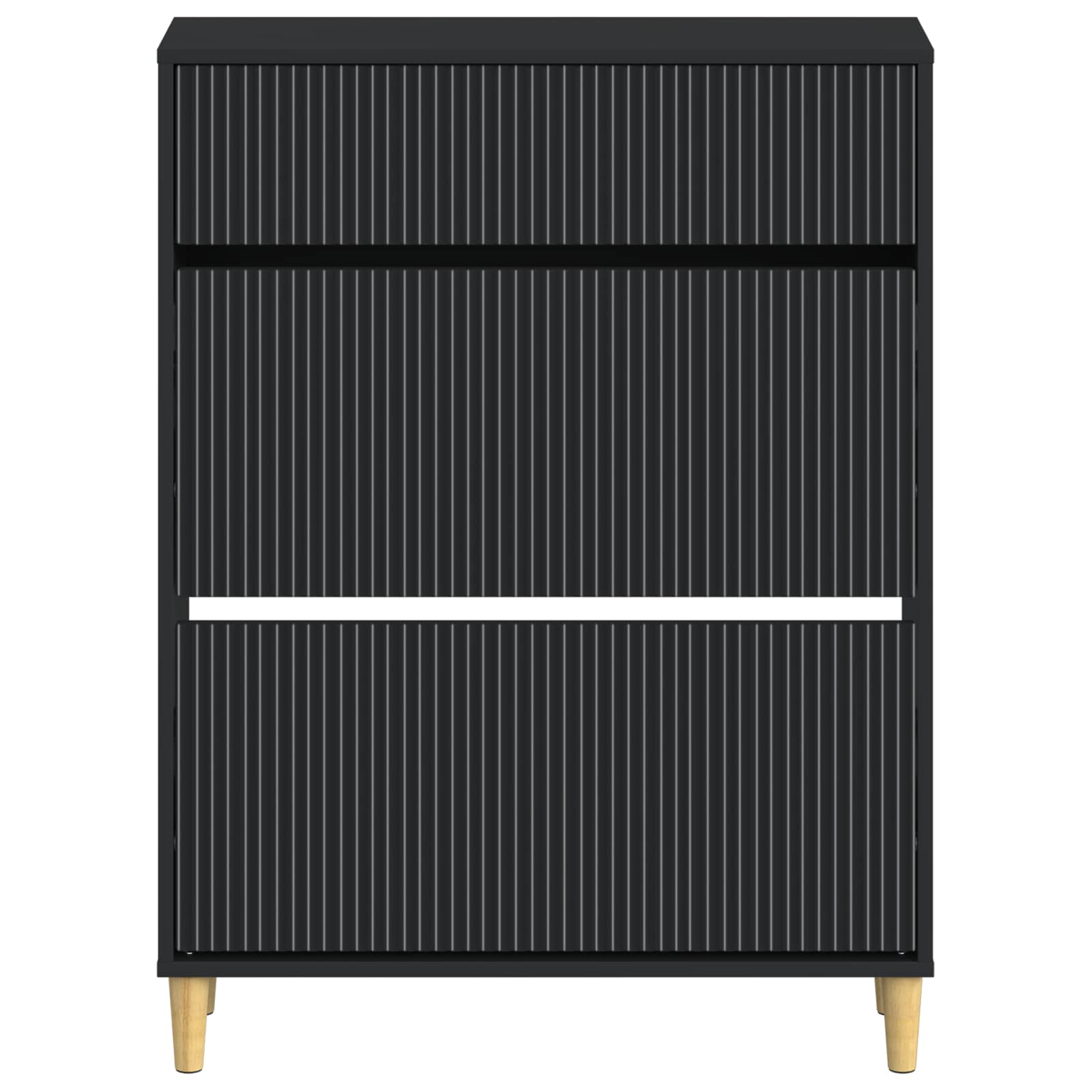Batu skrynia ARNHEM 78 x 24 x 103 cm Apdirbta mediena Juoda