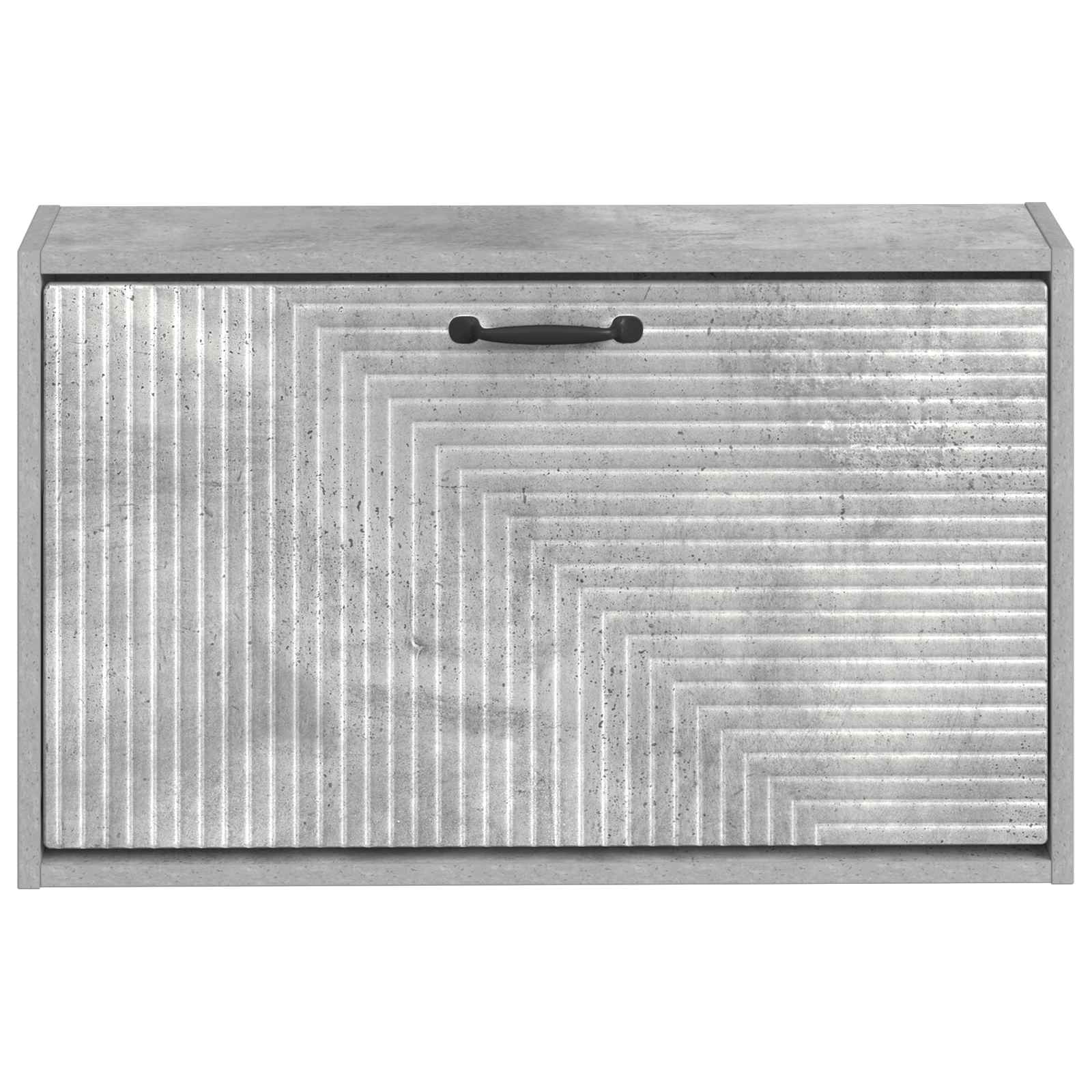 Sieninis batų kabinetas HAARLEM 71 x 17 x 43 cm Betono pilka