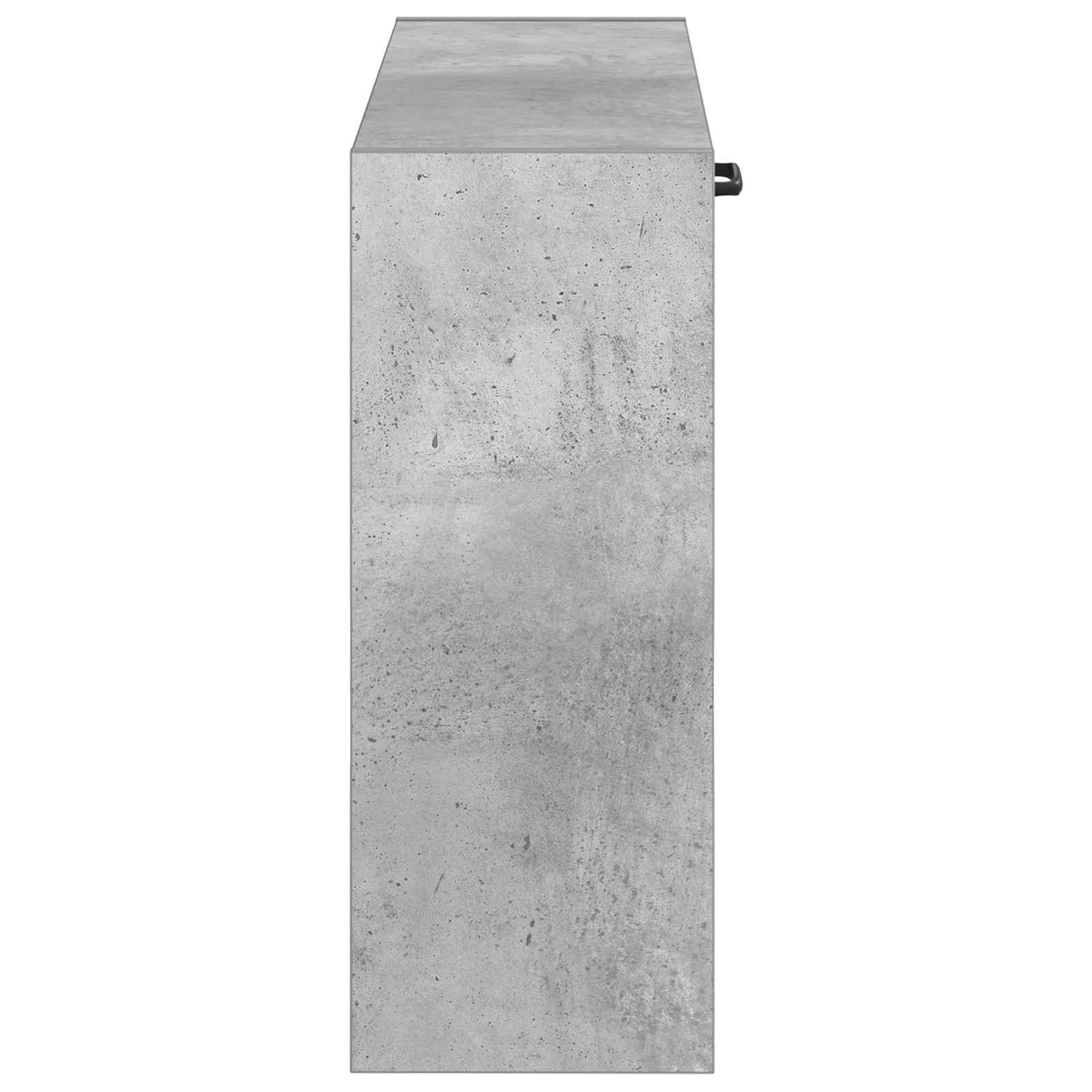 Sieninis batų kabinetas HAARLEM 71 x 17 x 43 cm Betono pilka