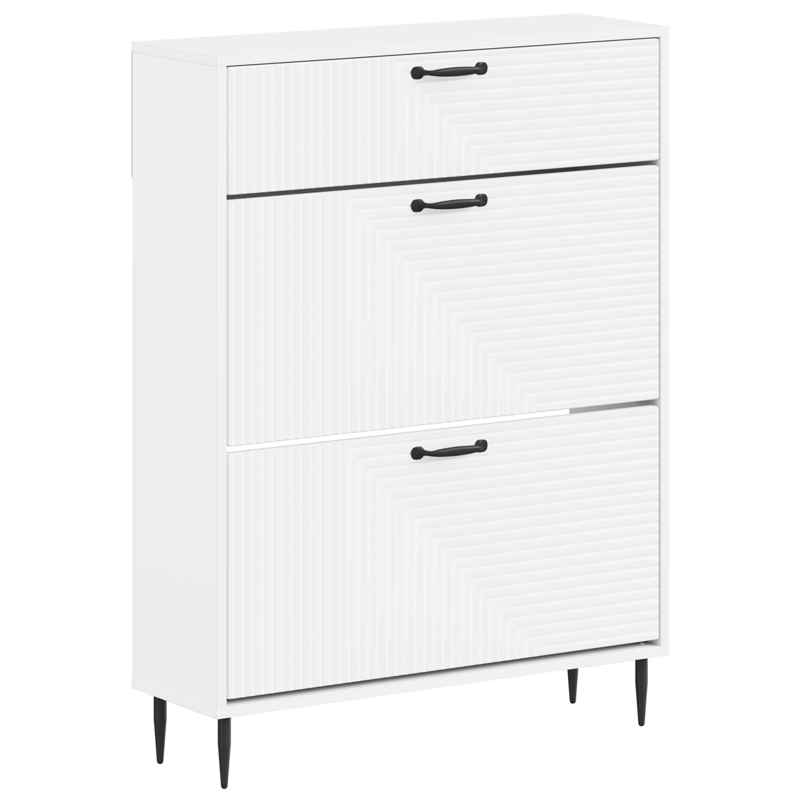 Batu skrynia HAARLEM 78 x 24 x 103 cm Apdirbta mediena Balta