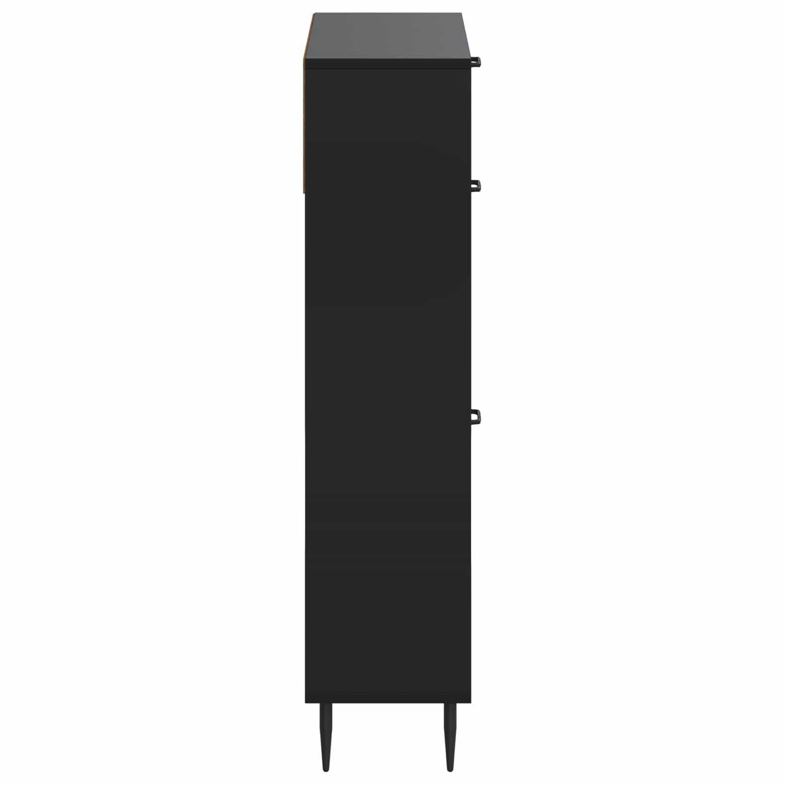 Batu skrynia HAARLEM 78 x 24 x 103 cm Apdirbta mediena Juoda