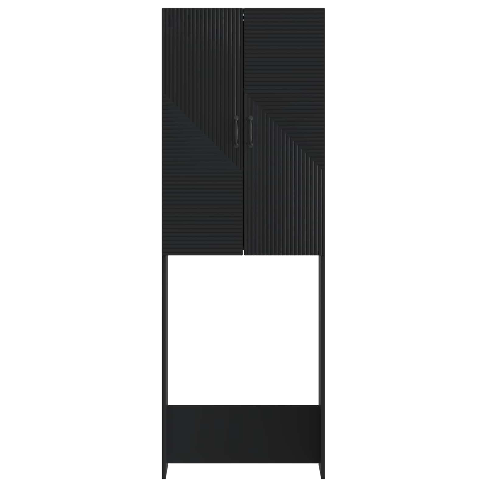 Tualeto spintelė HAARLEM Juoda 66 x 25,5 x 190 cm