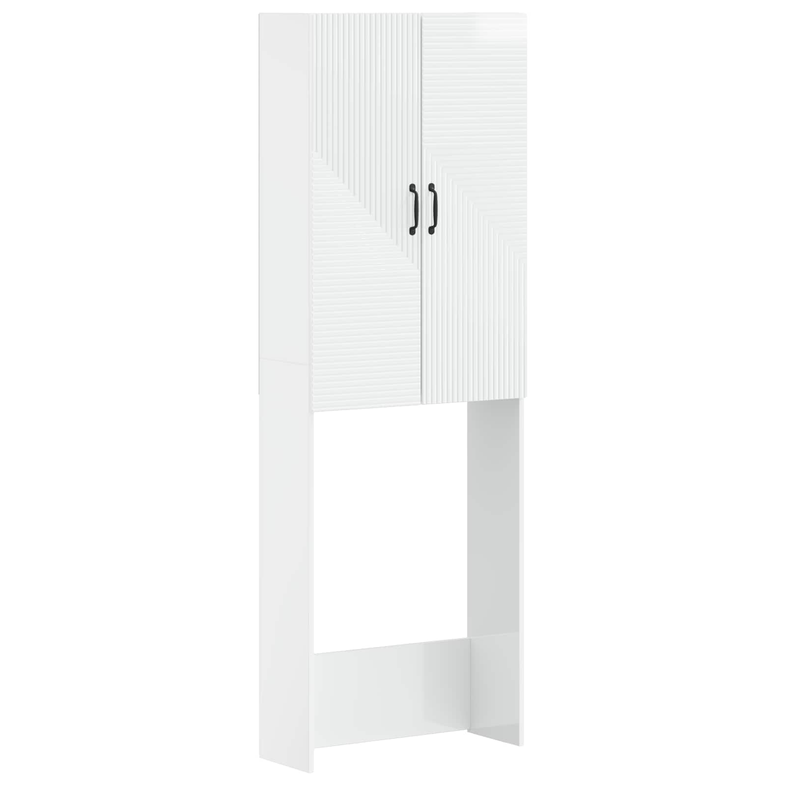 Tualeto spintelė HAARLEM Itin blizgi balta 66 x 25,5 x 190 cm