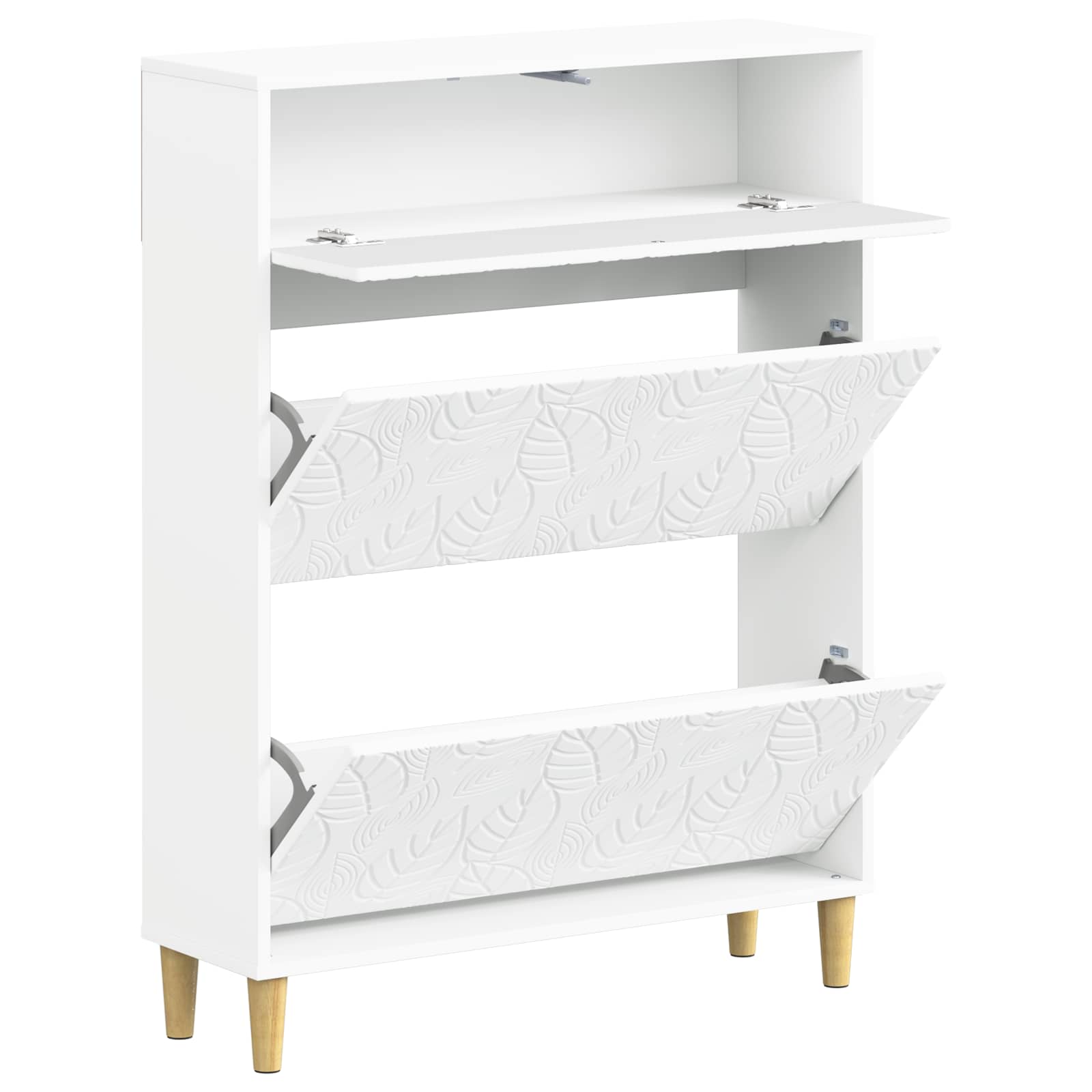 Batu skrynia DELFT 78 x 24 x 103 cm Apdirbta mediena Balta