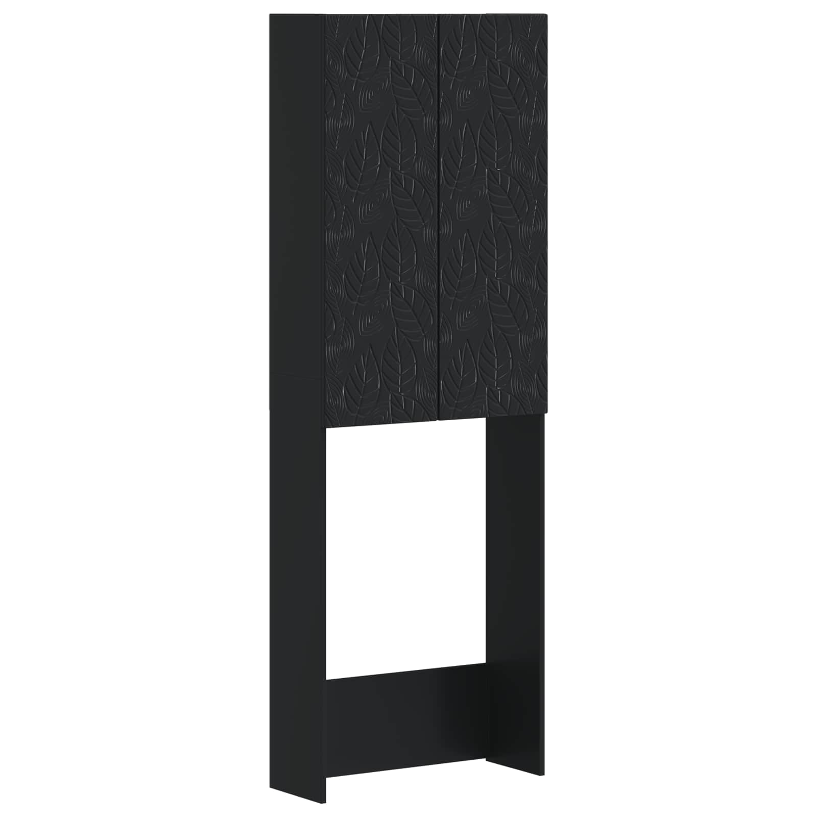 Tualeto spintelė DELFT Juoda 66 x 25,5 x 190 cm