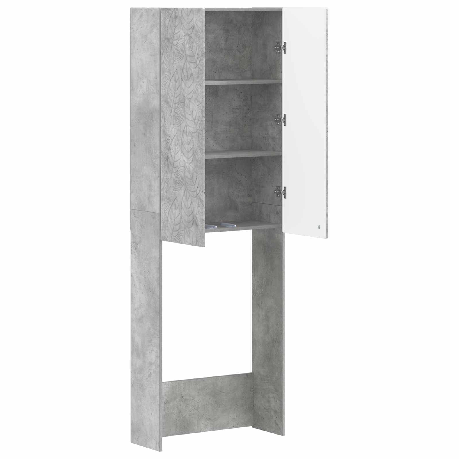 Tualeto spintelė DELFT Betono pilka 66 x 25,5 x 190 cm
