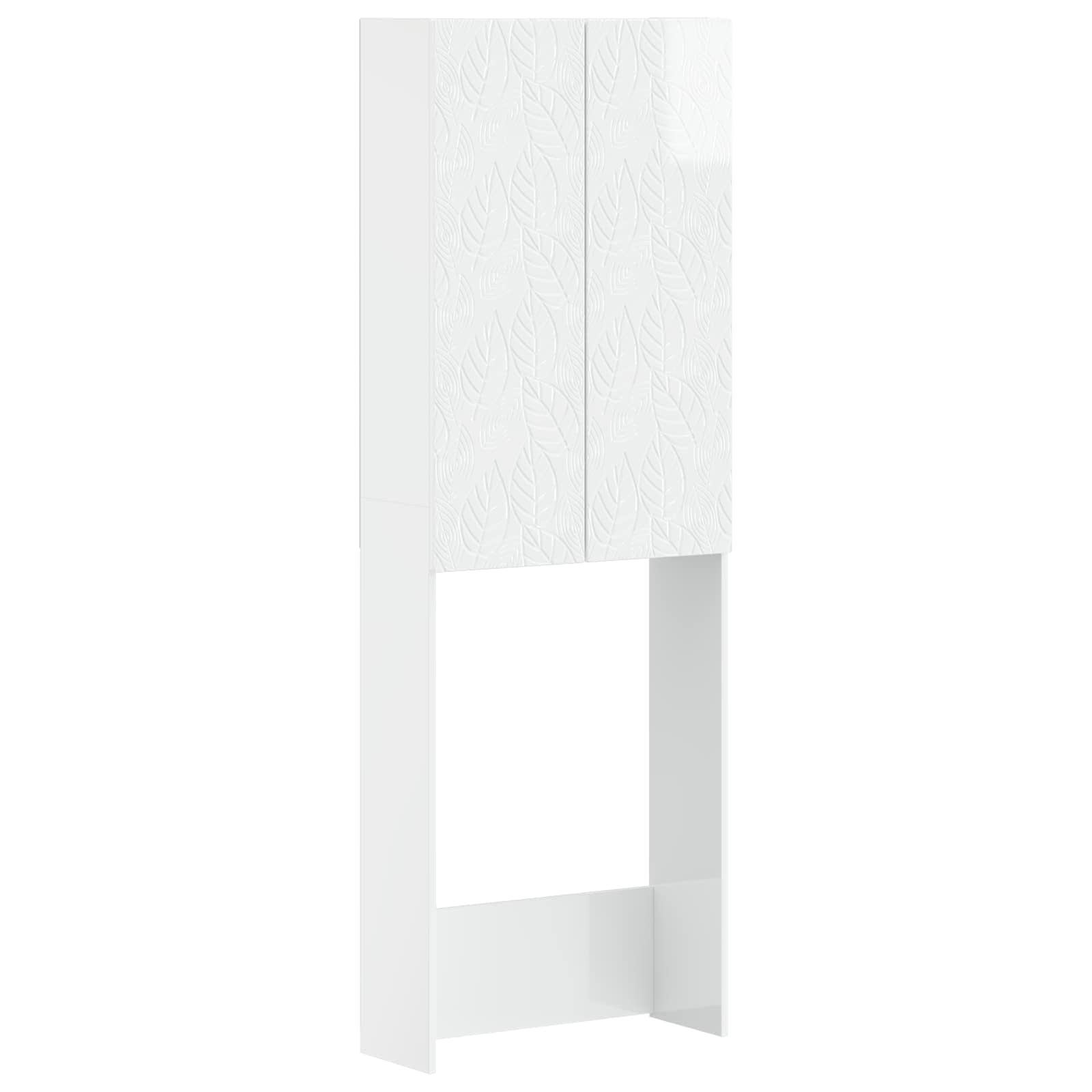 Tualeto spintelė DELFT Itin blizgi balta 66 x 25,5 x 190 cm