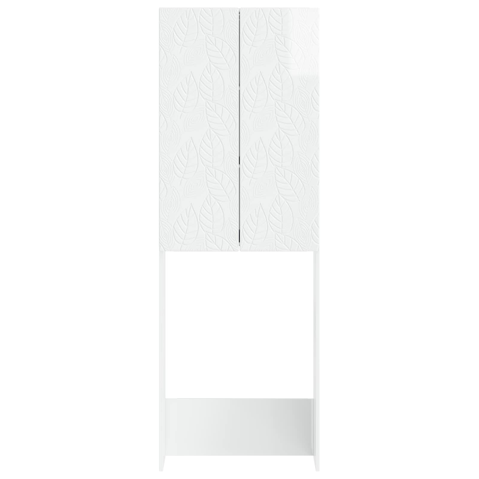 Tualeto spintelė DELFT Itin blizgi balta 66 x 25,5 x 190 cm
