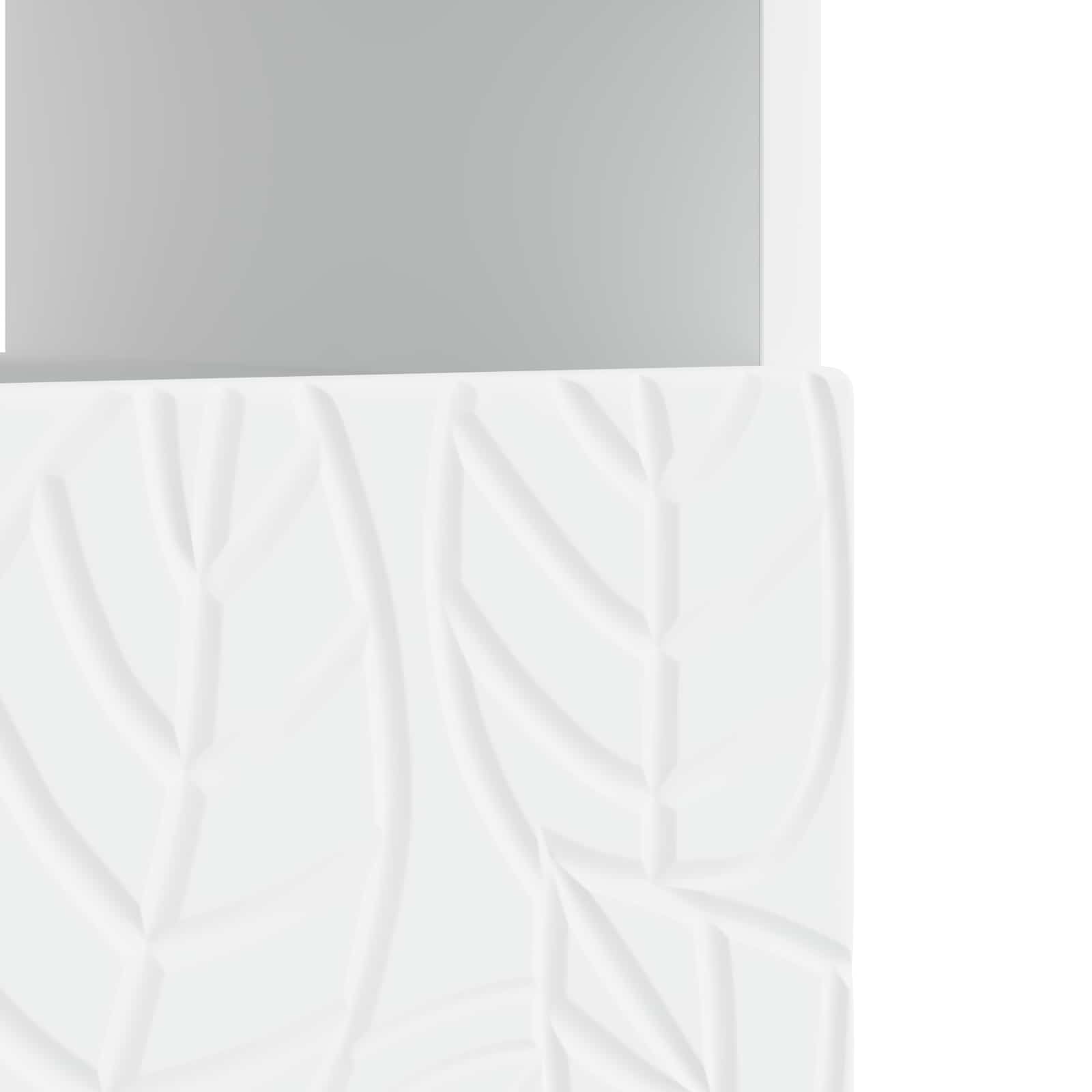 LED televizoriaus spintelė Balta Apdirbta mediena