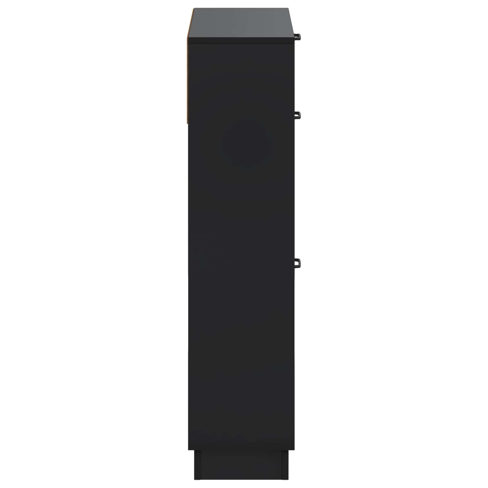Batu skrynia HOORN 78 x 24 x 100 cm Apdirbta mediena Juoda