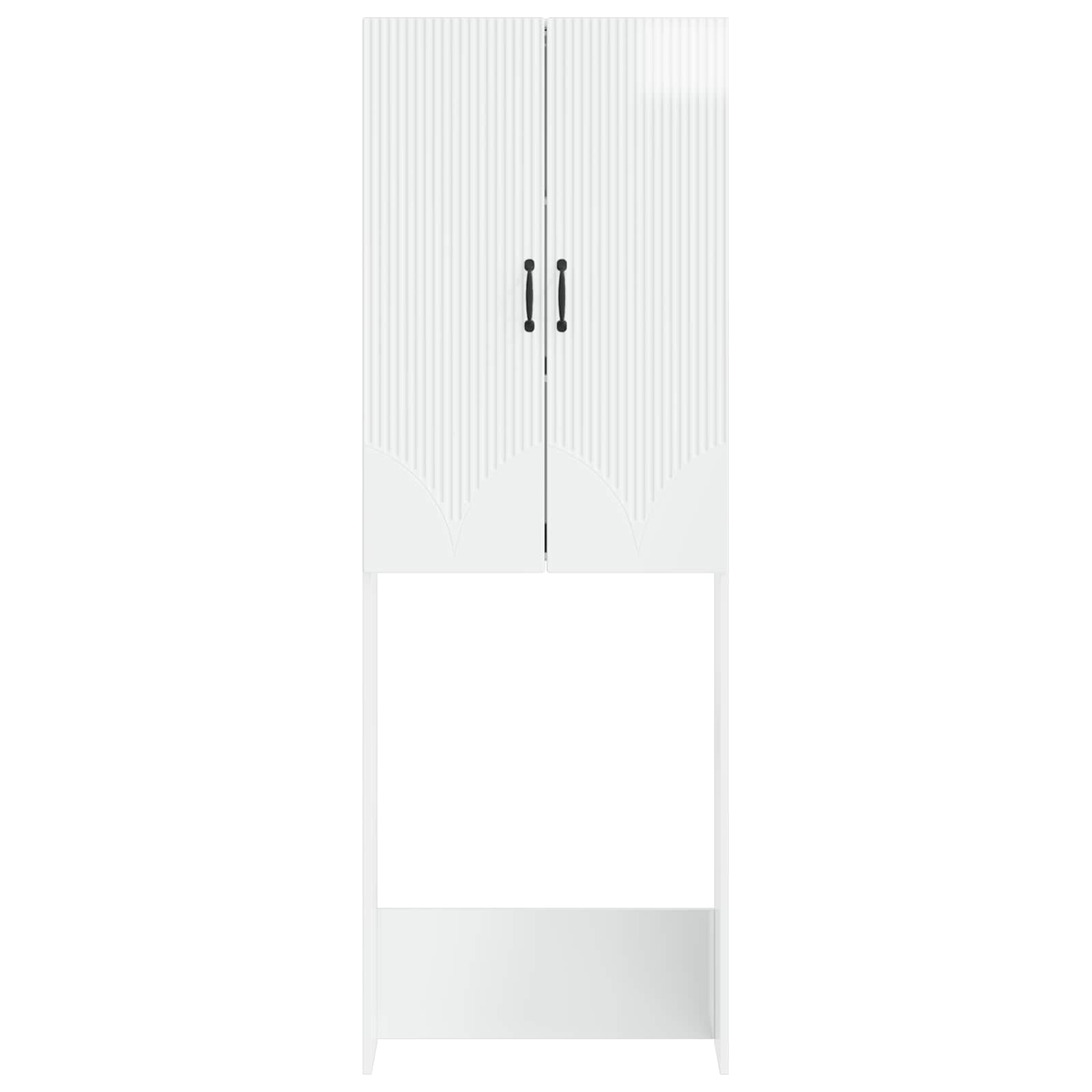 Tualeto spintelė HOORN Itin blizgi balta 66 x 25,5 x 190 cm