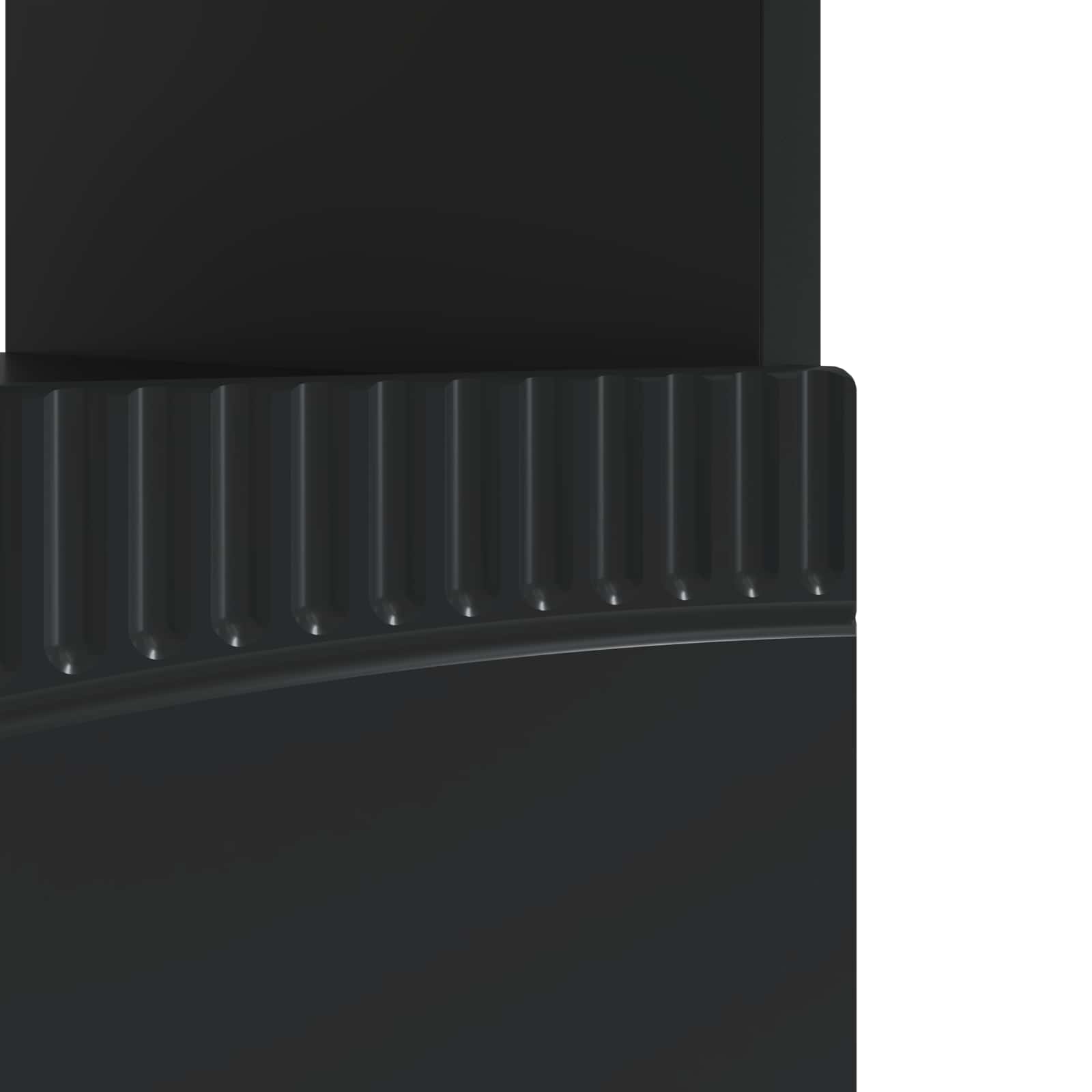 LED televizoriaus spintelė Juoda Apdirbta mediena