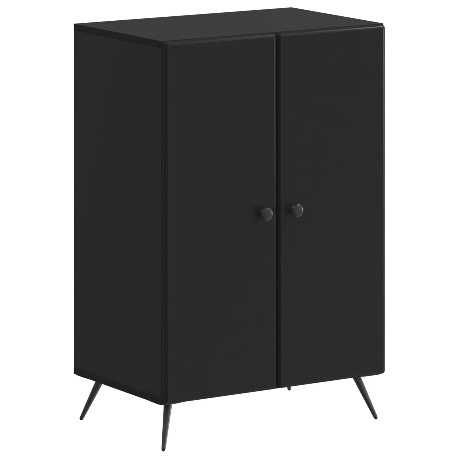 Batu skrynia BREDA 59,5 x 39,5 x 90 cm Apdirbta mediena Juoda