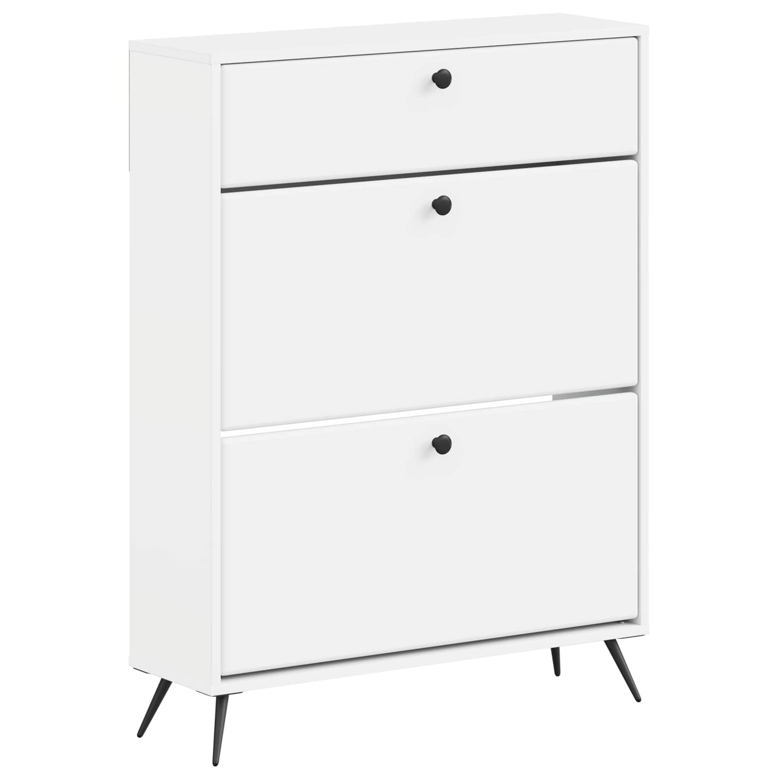 Batu skrynia BREDA 78 x 24 x 103 cm Apdirbta mediena Balta