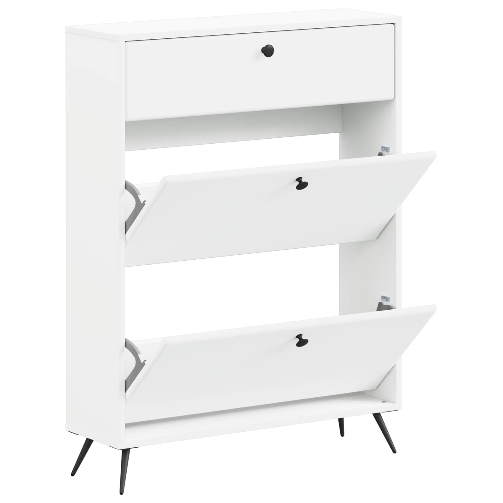 Batu skrynia BREDA 78 x 24 x 103 cm Apdirbta mediena Balta