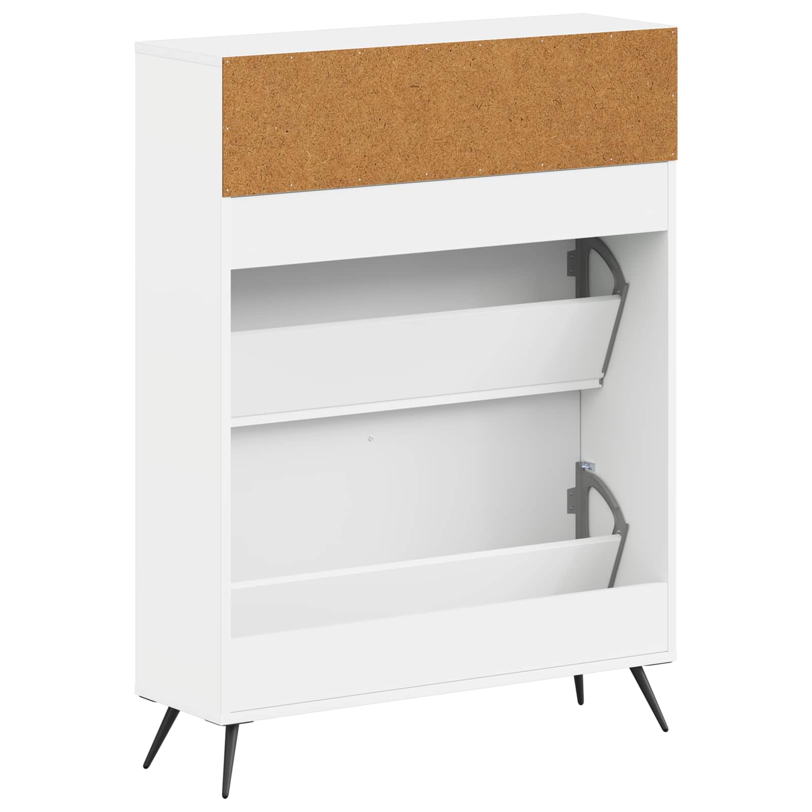 Batu skrynia BREDA 78 x 24 x 103 cm Apdirbta mediena Balta