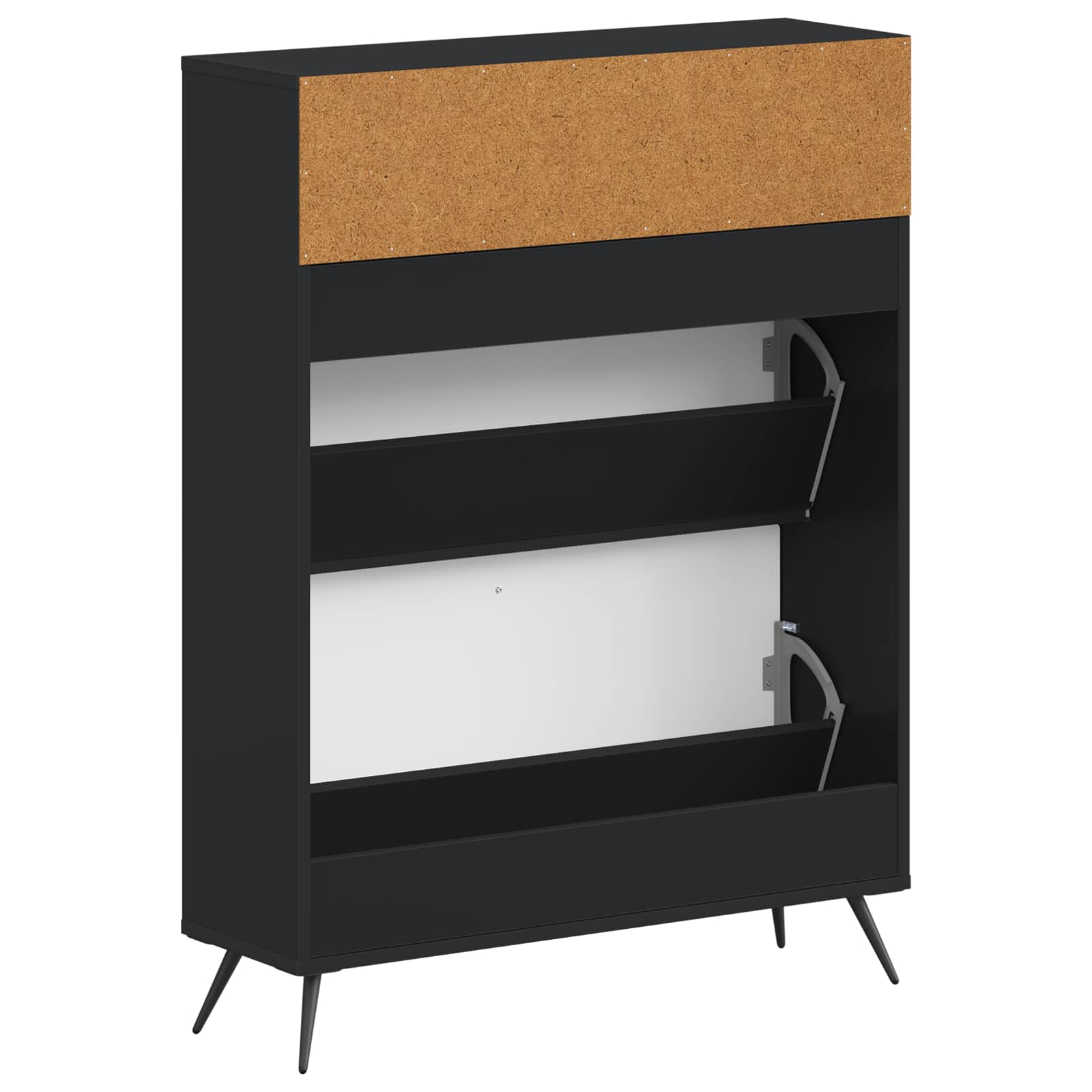 Batu skrynia BREDA 78 x 24 x 103 cm Apdirbta mediena Juoda