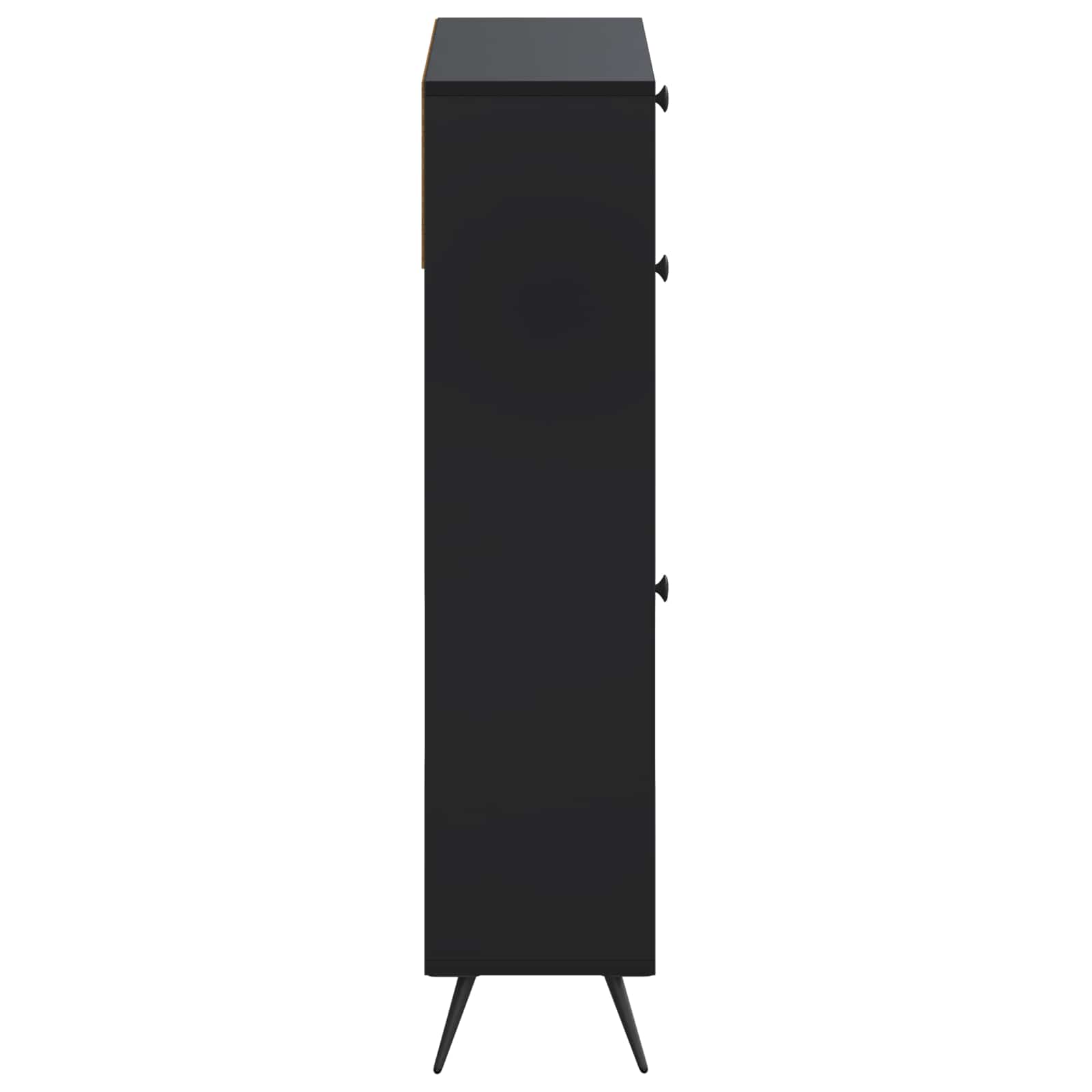 Batu skrynia BREDA 78 x 24 x 103 cm Apdirbta mediena Juoda