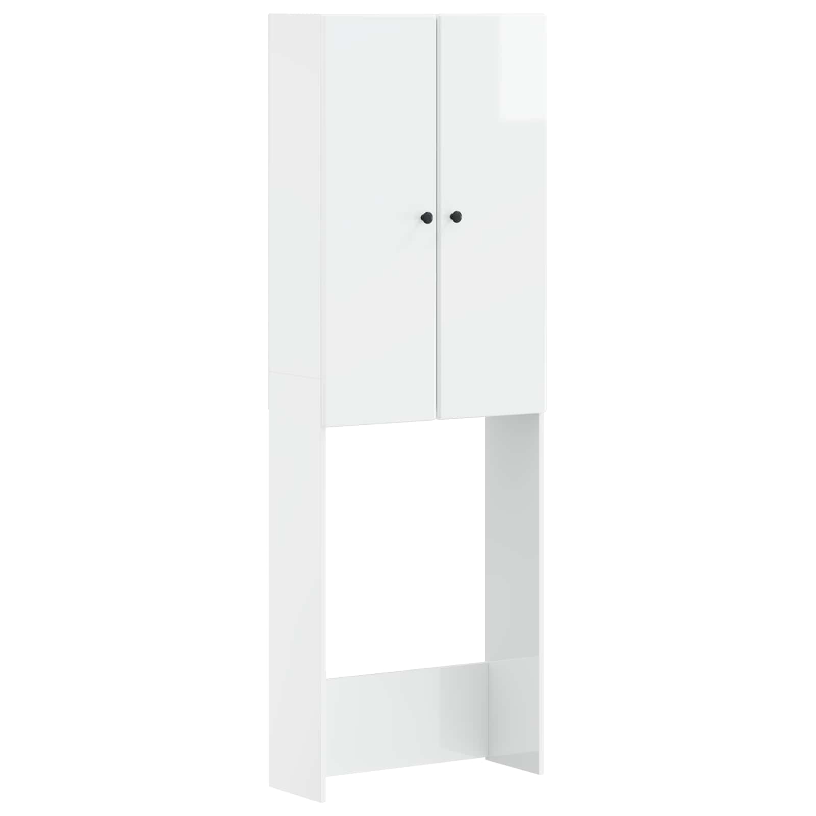 Tualeto spintelė BREDA Itin blizgi balta 66 x 25,5 x 190 cm