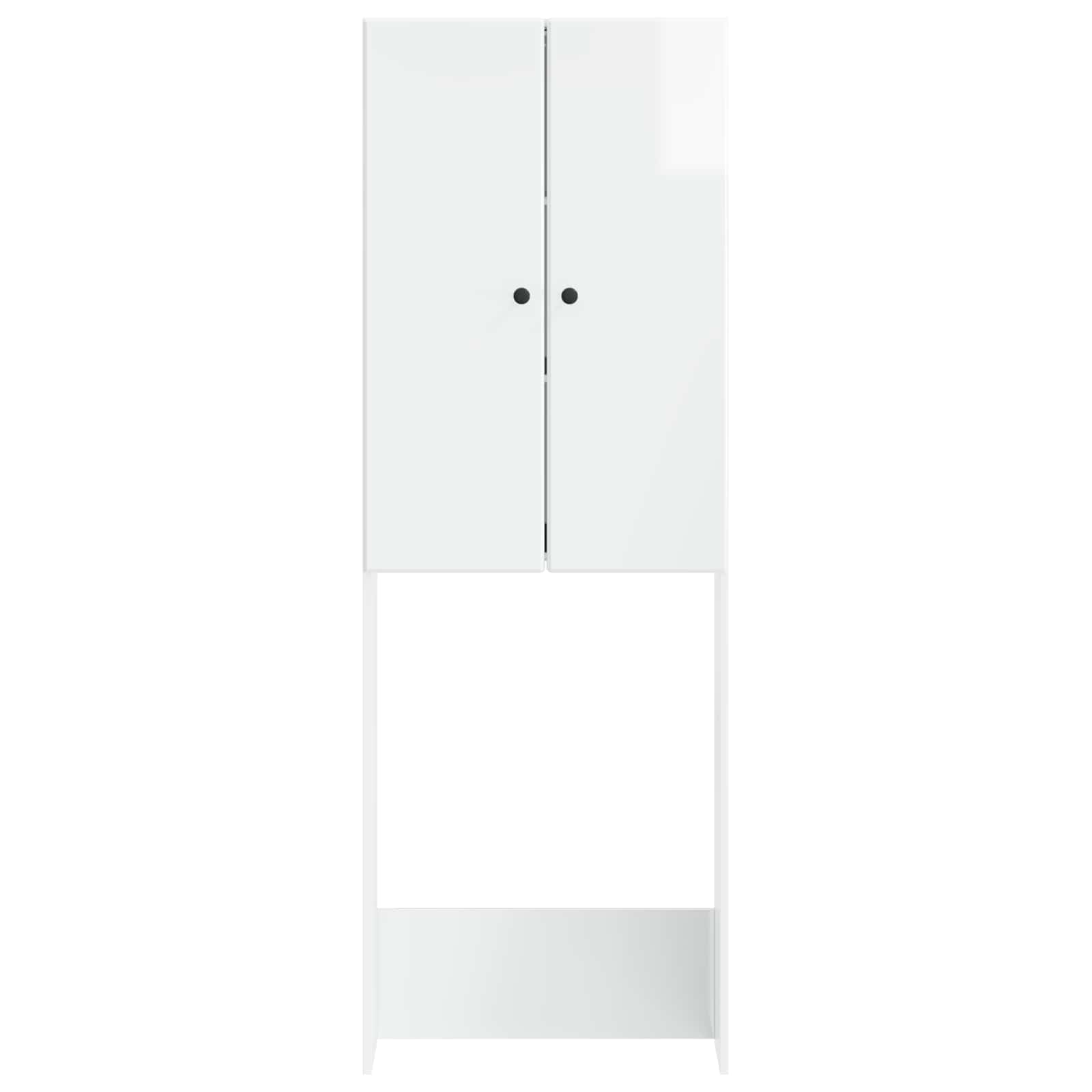 Tualeto spintelė BREDA Itin blizgi balta 66 x 25,5 x 190 cm