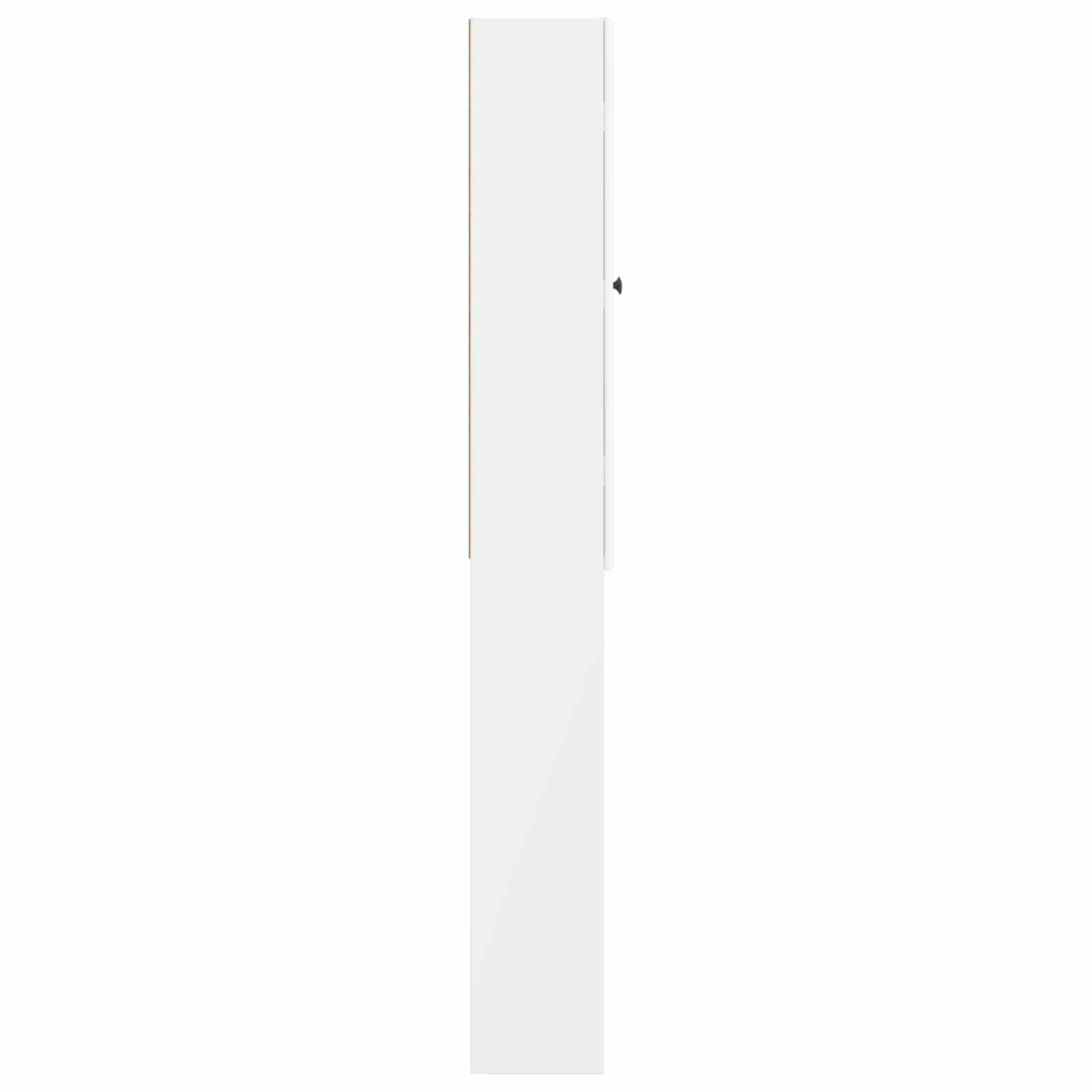 Tualeto spintelė BREDA Itin blizgi balta 66 x 25,5 x 190 cm