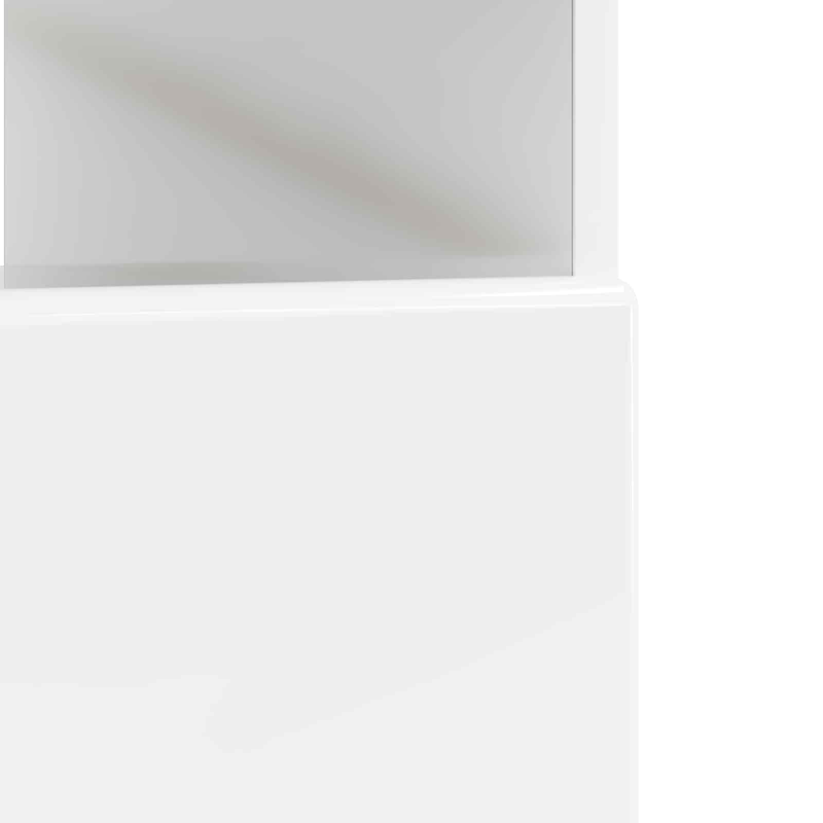 LED televizoriaus spintelė Itin blizgi balta Apdirbta mediena