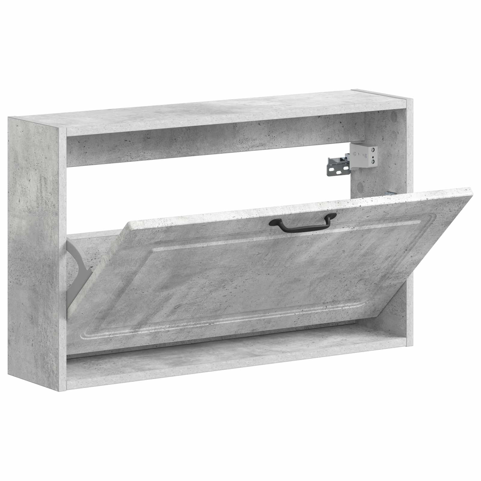 Sieninis batų kabinetas UTRECHT 71 x 17 x 43 cm Betono pilka