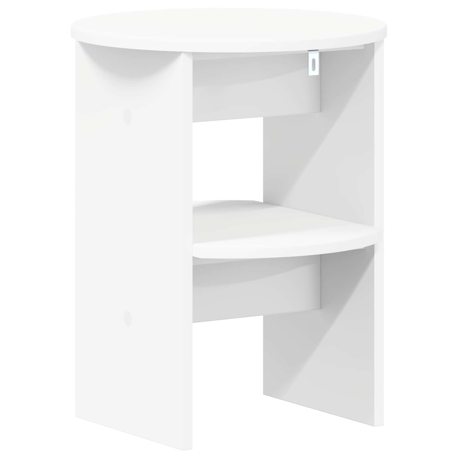 Šoninė spintelė 2 pcs Baltas Ø40 x 50 cm Dirbtinė mediena