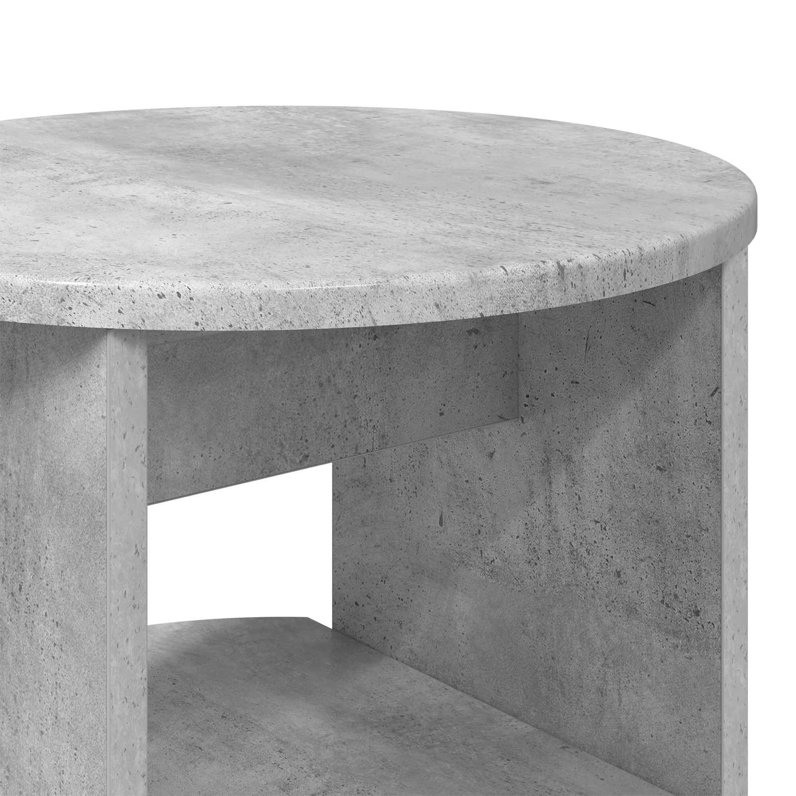 Šoninė spintelė 2 pcs Betono Pilka Ø40 x 50 cm Dirbtinė mediena