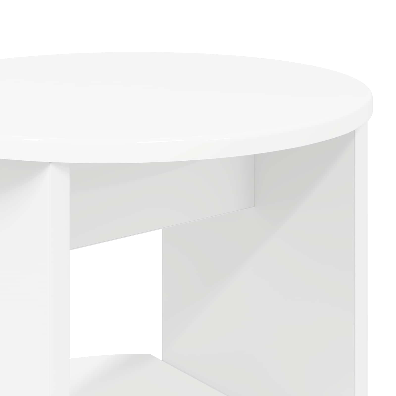 Side Cabinet White 40 x 40 x 100 cm Engineered Wood